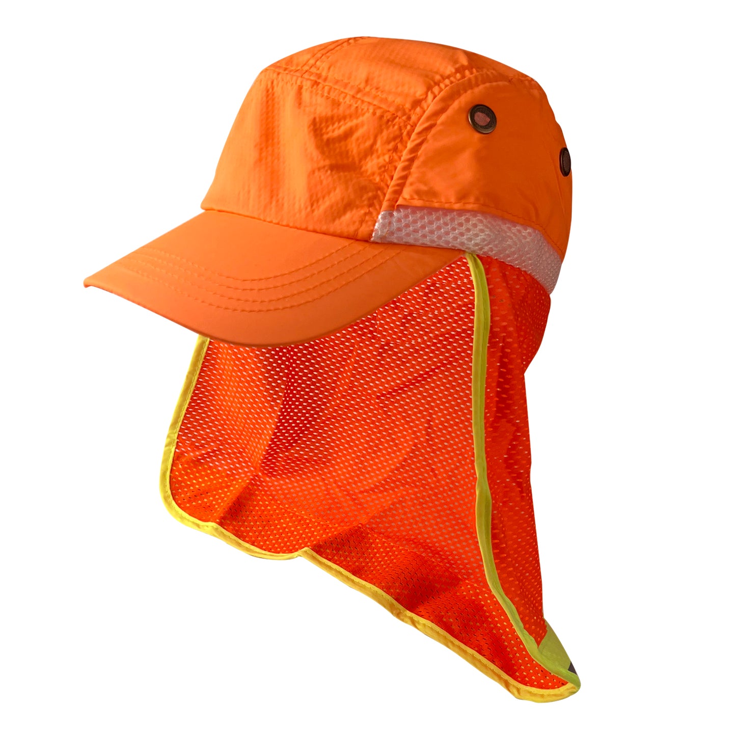 Men Ultra-Lightweight Mesh UPF 50+ Sun UV Protection Cap – Fishing Hat with Neck Flap for Construction