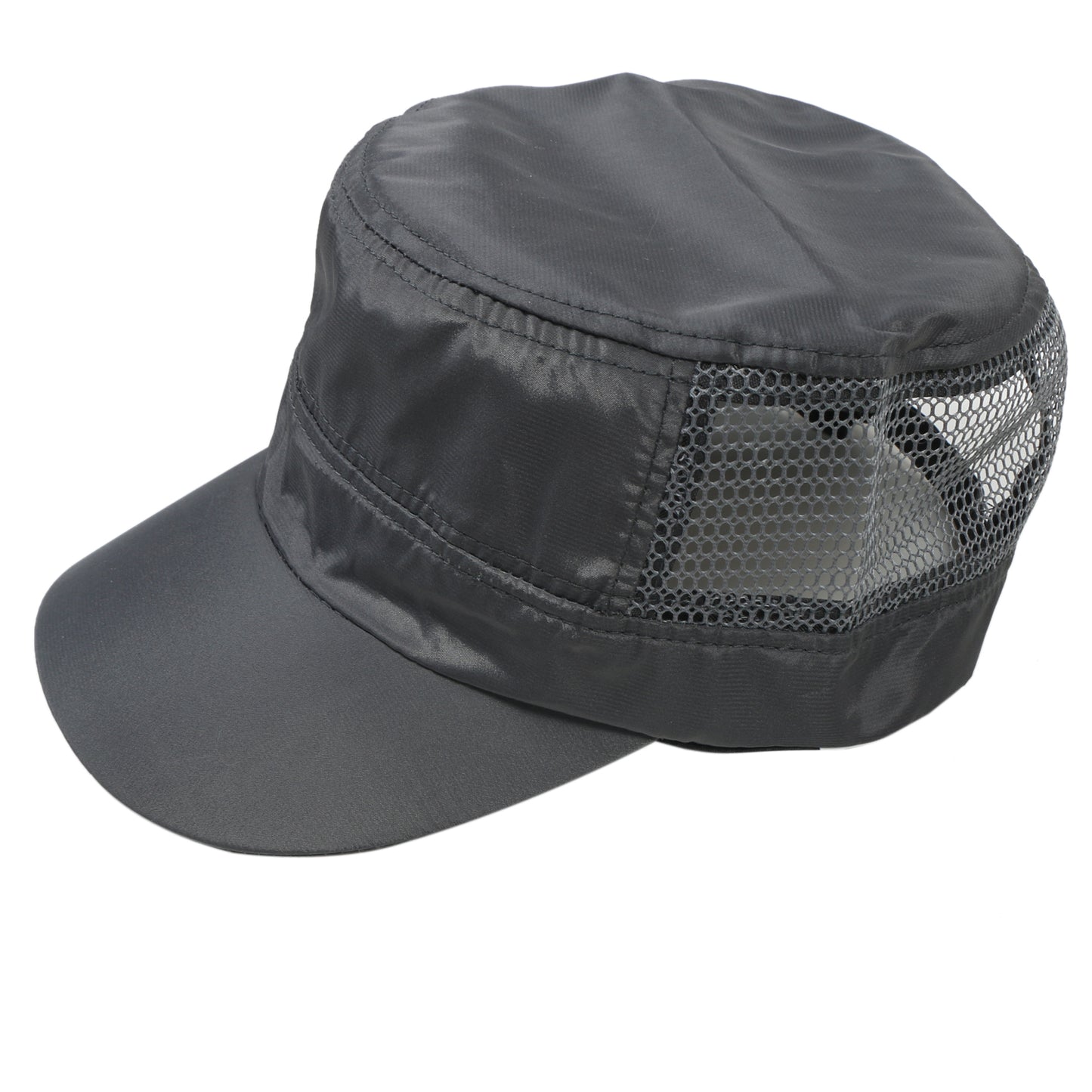 Men Ultra-Lightweight Breathable Mesh Military Cadet Cap – Cooling Flat Top Army Hat