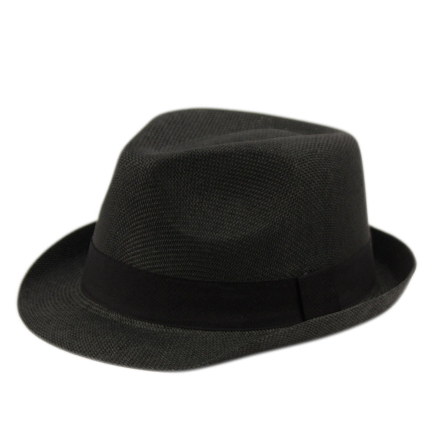 Men Women Fedora Straw Sun Hat – Roll-Up Short Brim Trilby Hat, UPF 50+ Beach Hat