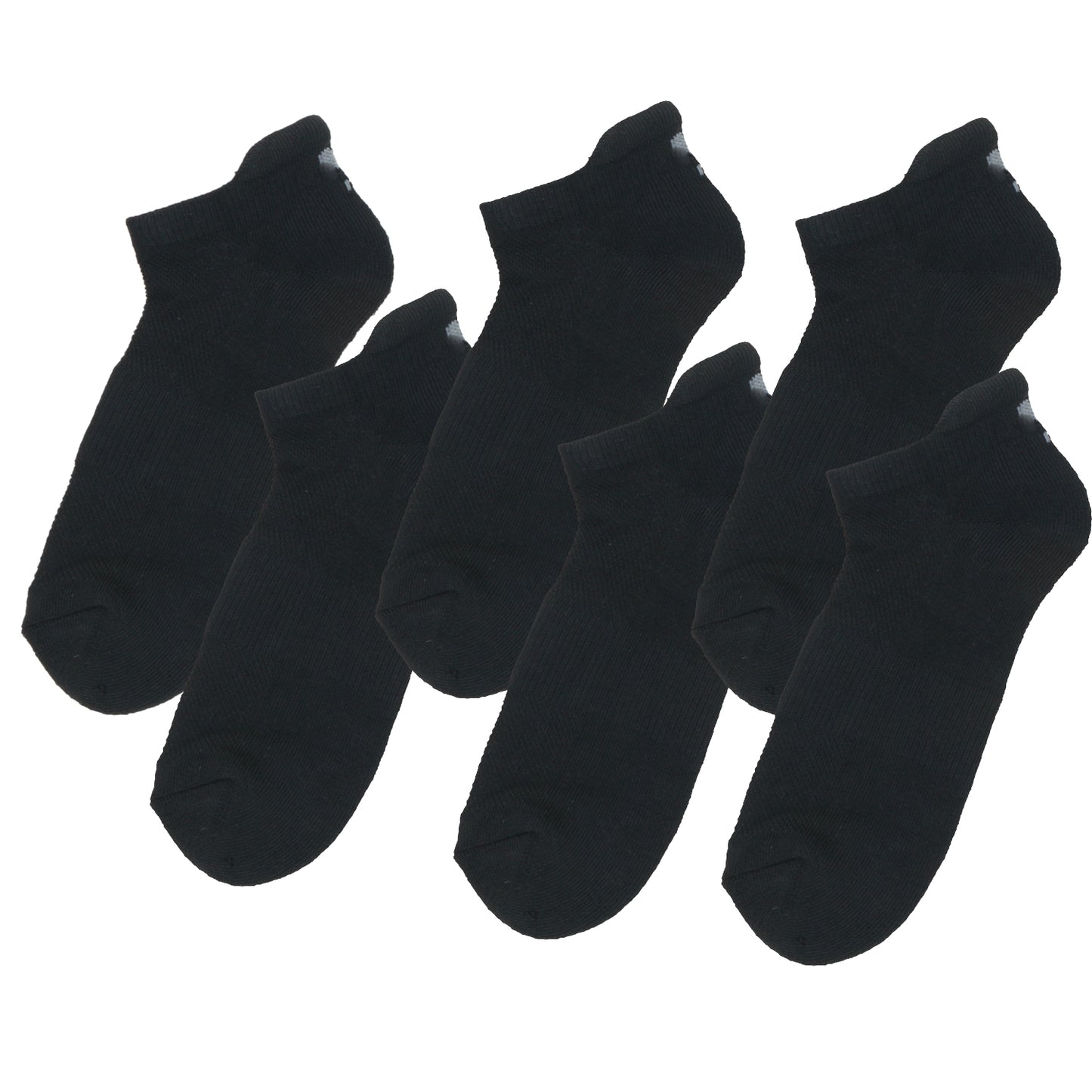 Men Women 6 Pairs Ankle Athletic Socks Low Cut Sports Cushioned Cotton Socks