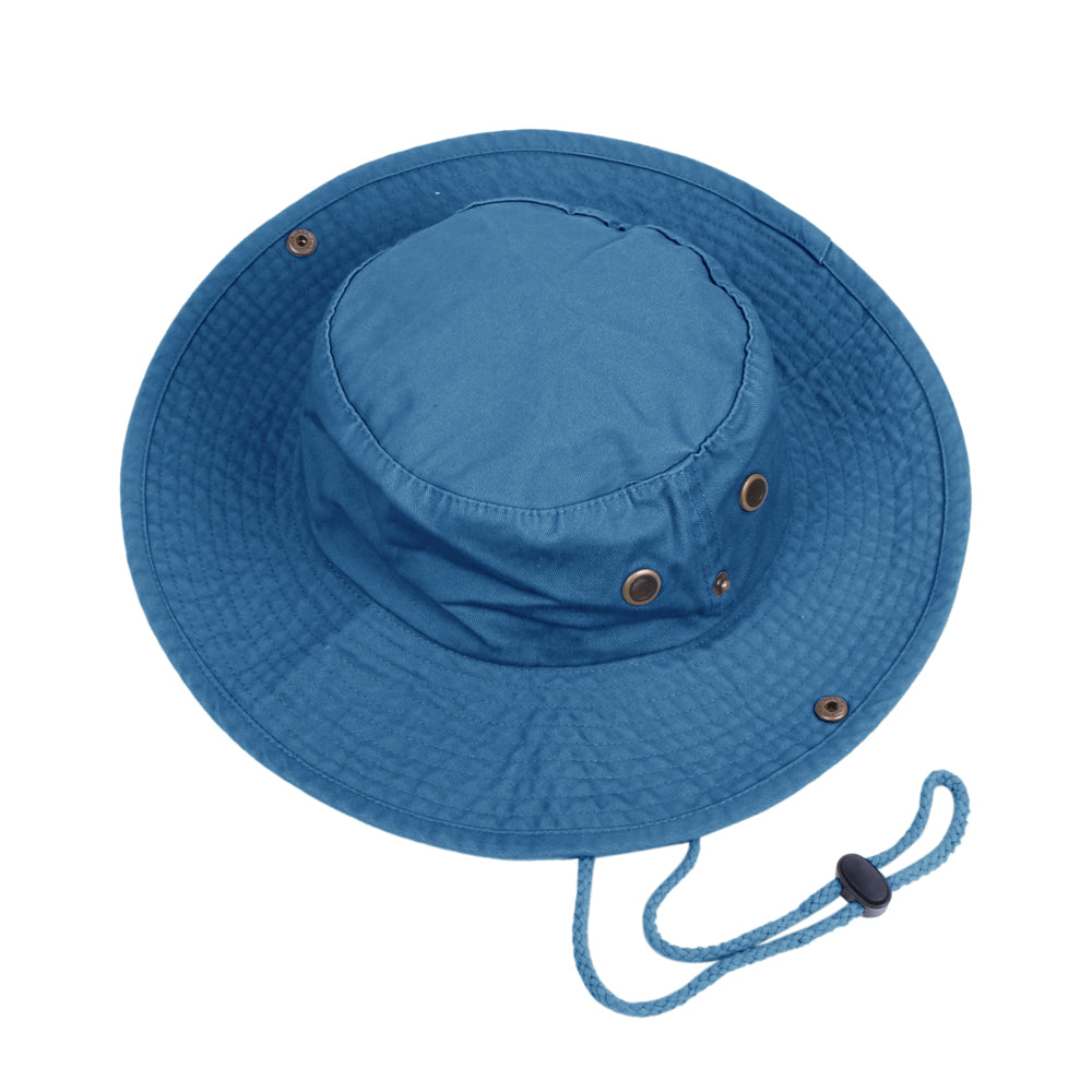 Men Women Packable Wide Brim Bucket Hat with String Sun Protection
