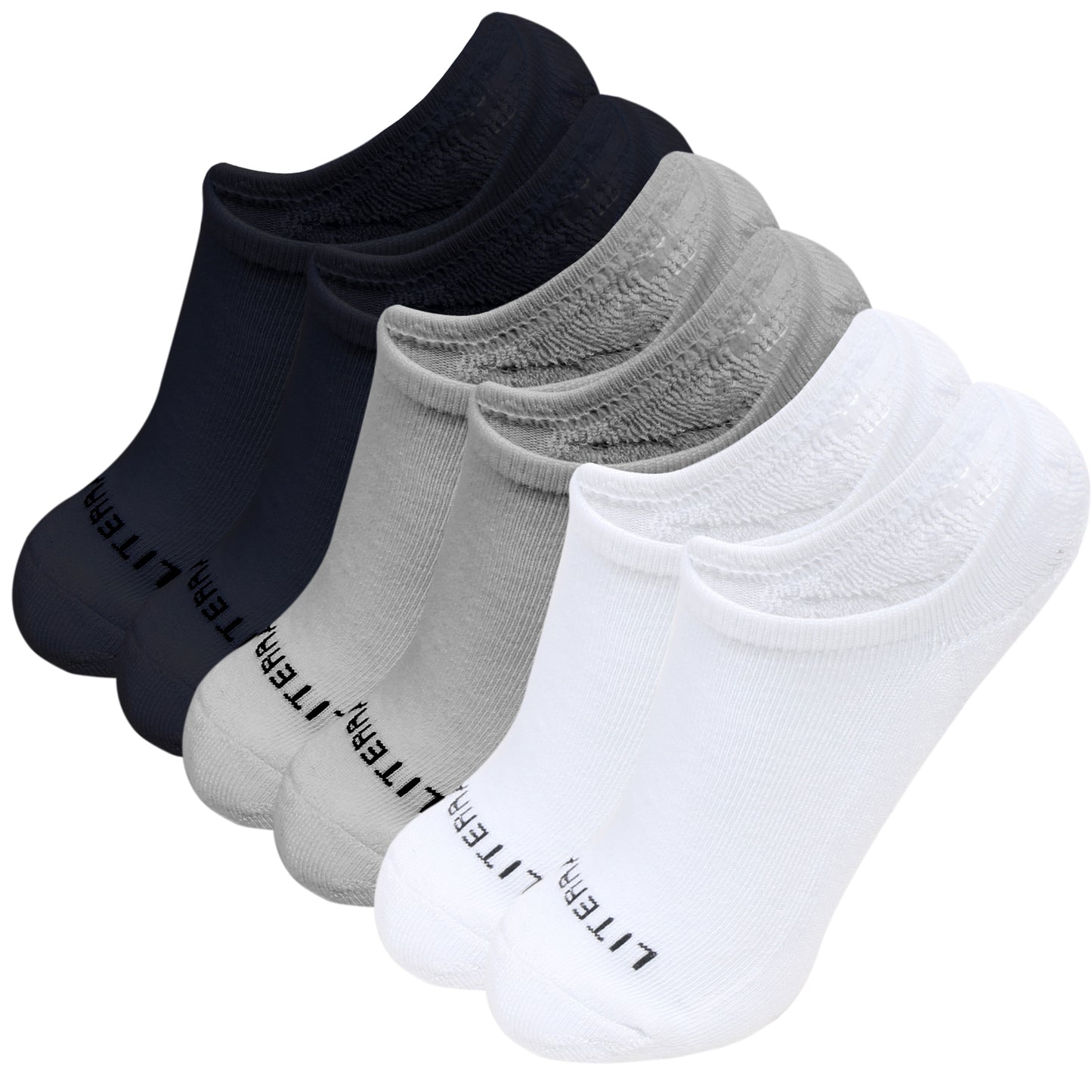 Men Women 6 Pairs Anti-slid No Show Socks Short Low Cut Ankle Athletic Cotton Invisible Liner Socks