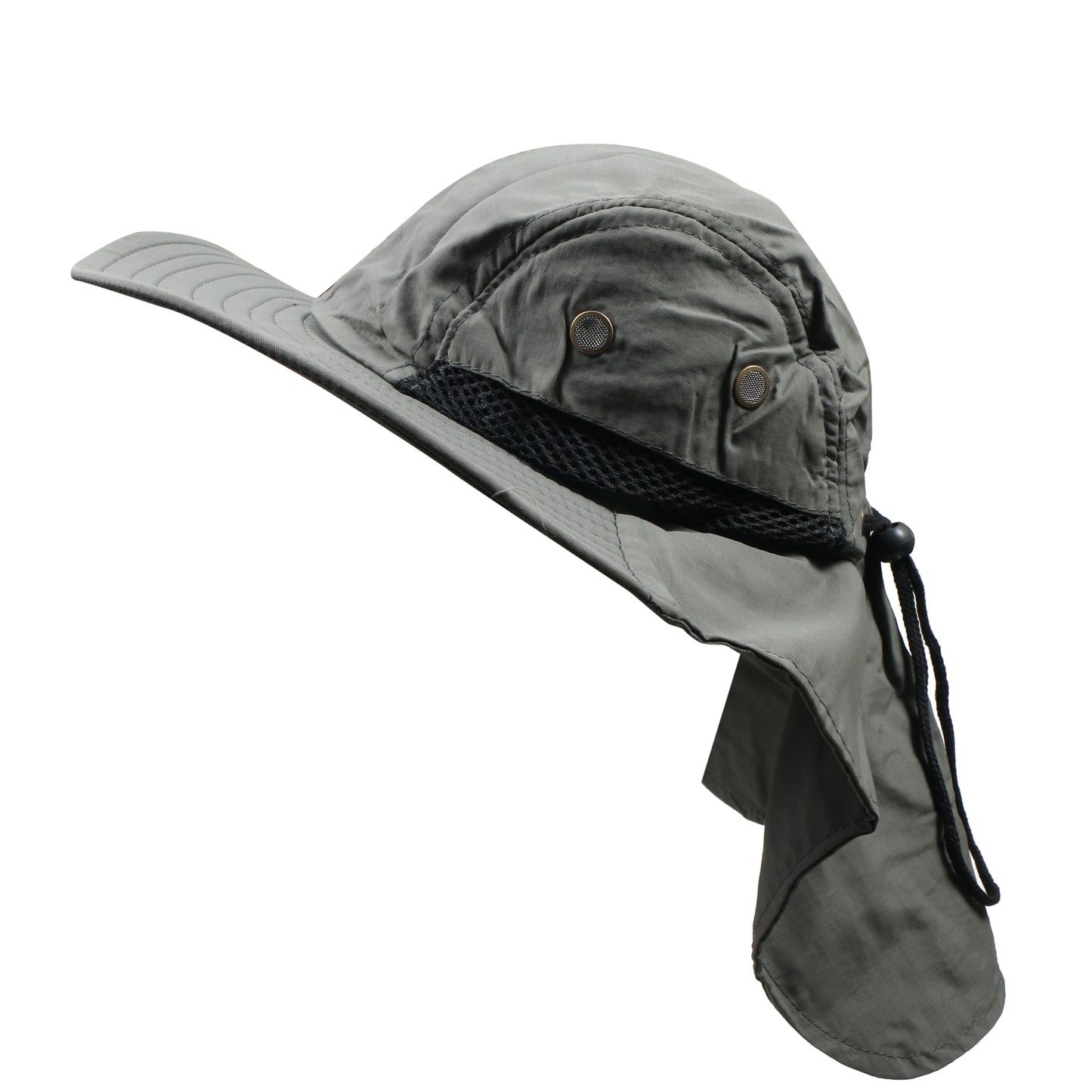 Men Women UPF 50+ Sun Hat with Neck Flap – Wide Brim UV Protection Hat for Hiking, Fishing