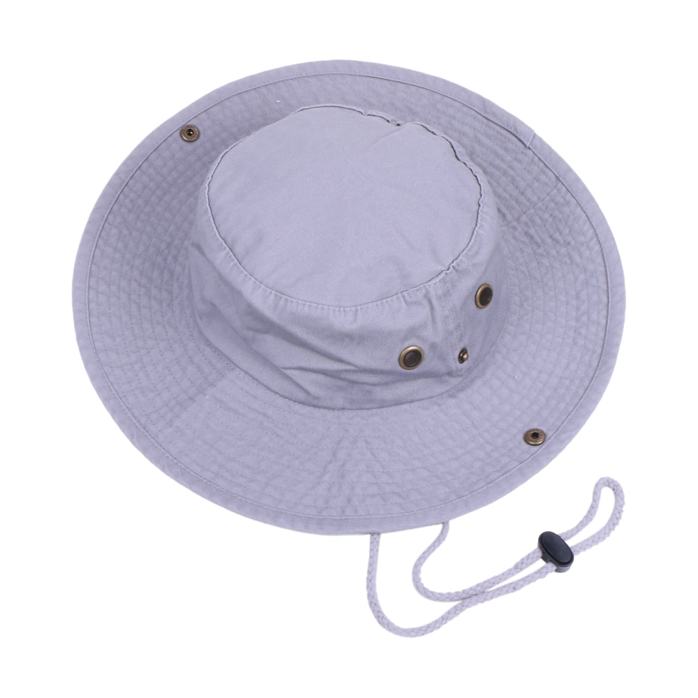 Men Women Packable Wide Brim Bucket Hat with String Sun Protection