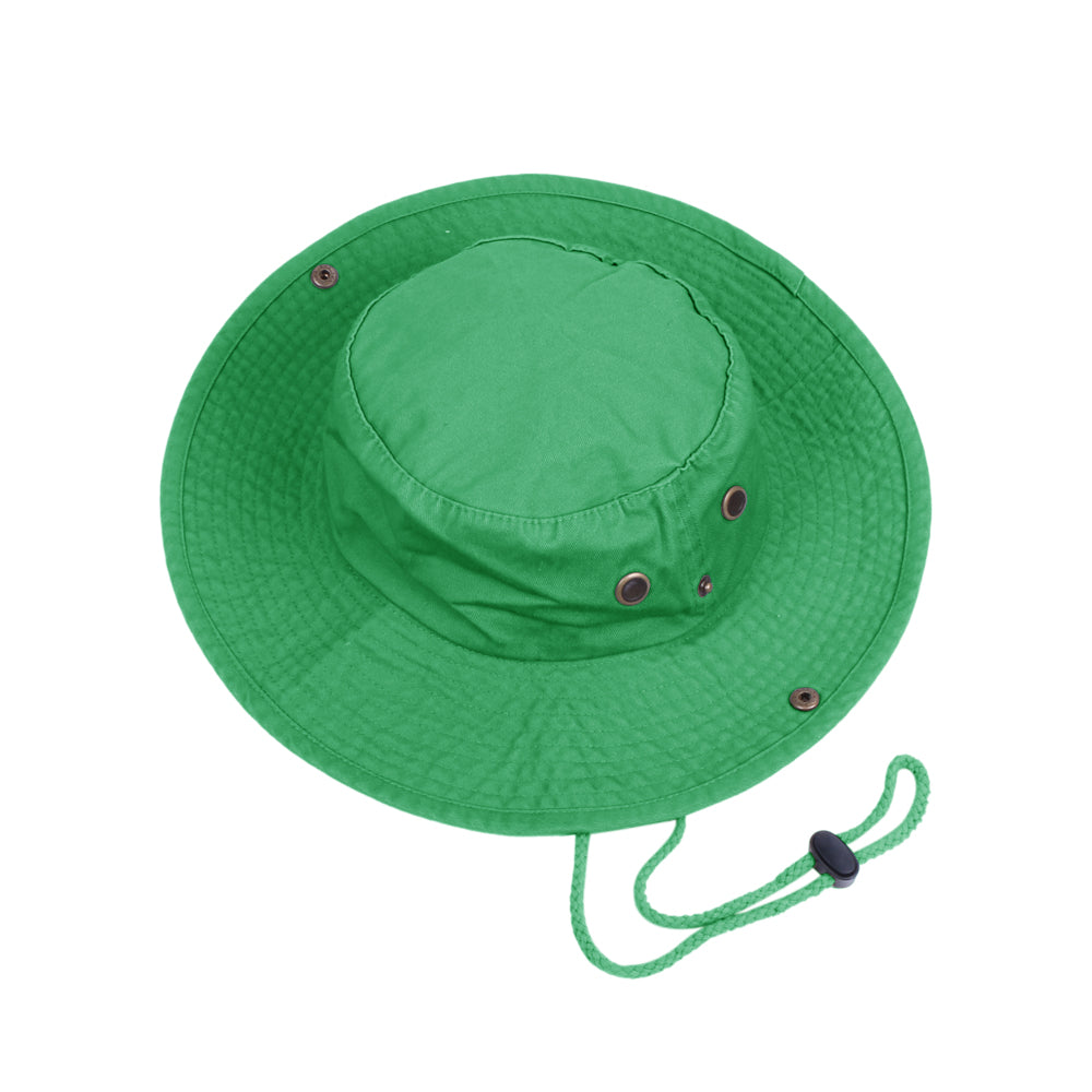 Men Women Packable Wide Brim Bucket Hat with String Sun Protection