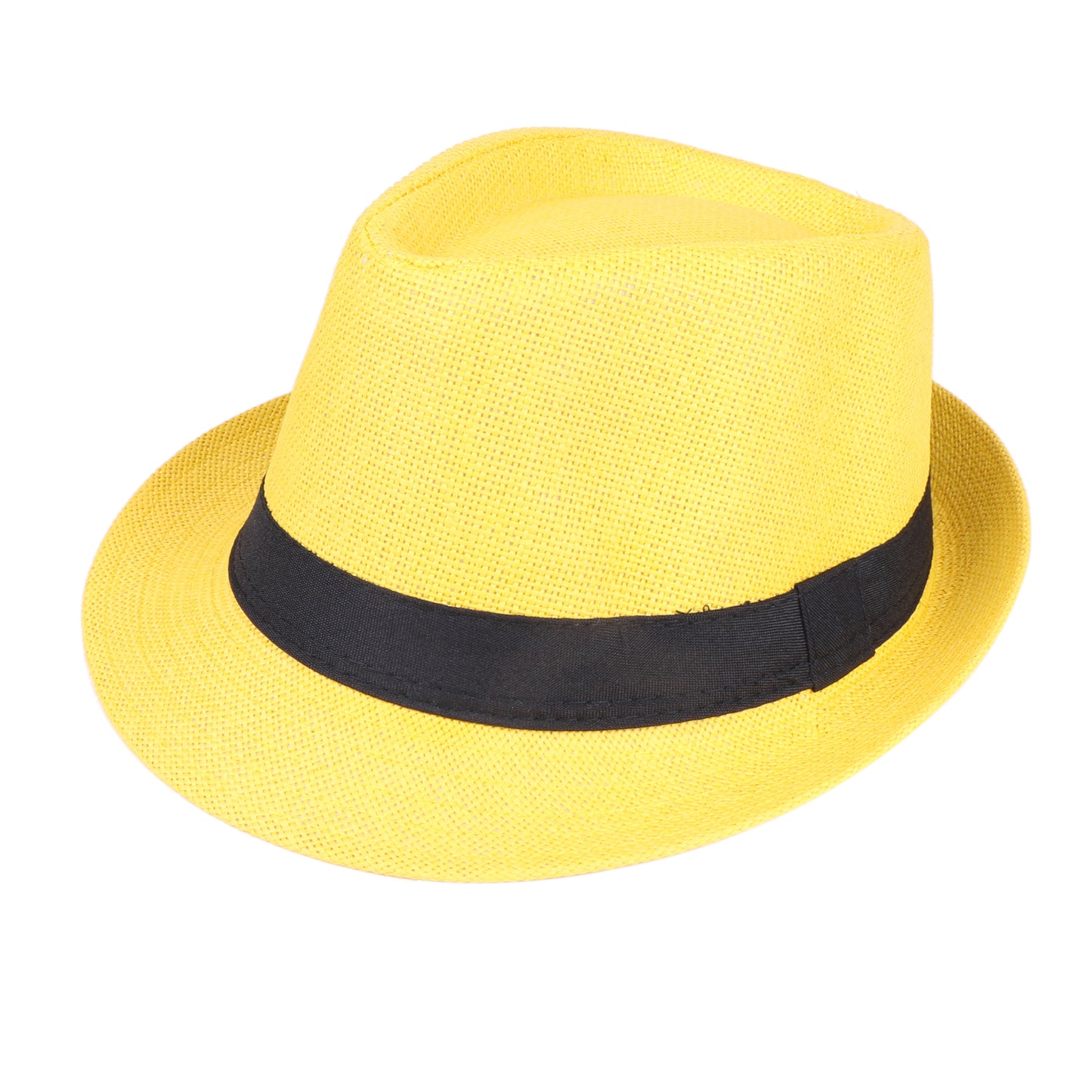 Men Women Fedora Straw Sun Hat – Roll-Up Short Brim Trilby Hat, UPF 50+ Beach Hat