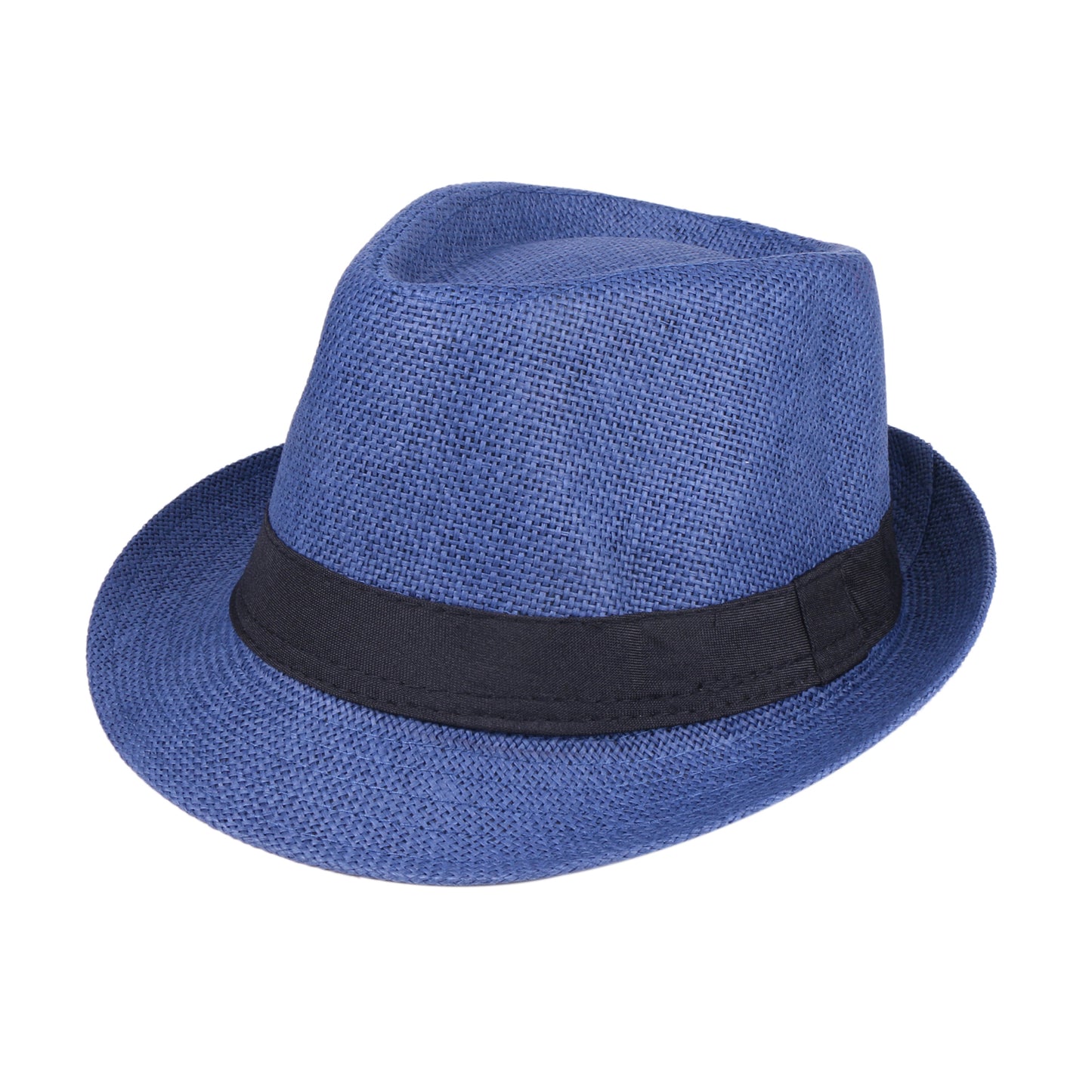 Men Women Fedora Straw Sun Hat – Roll-Up Short Brim Trilby Hat, UPF 50+ Beach Hat