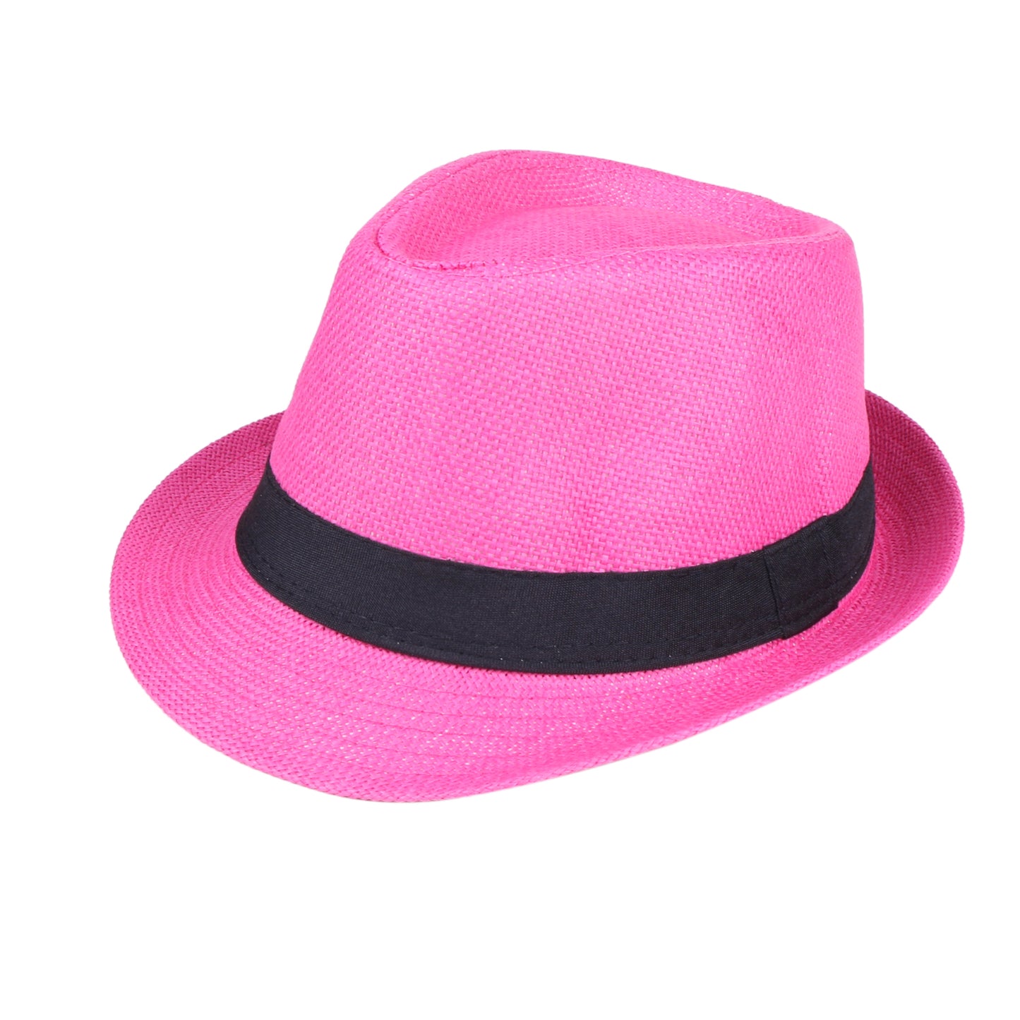 Men Women Fedora Straw Sun Hat – Roll-Up Short Brim Trilby Hat, UPF 50+ Beach Hat