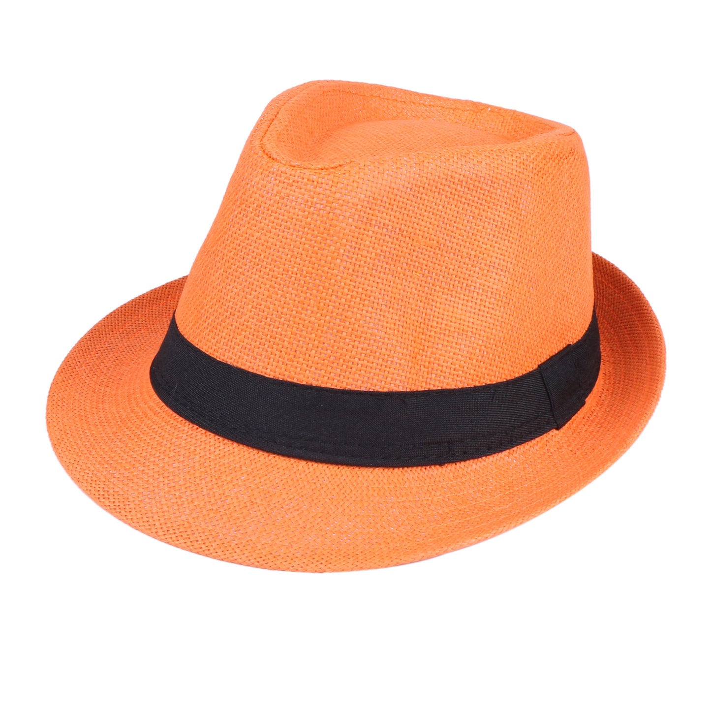 Men Women Fedora Straw Sun Hat – Roll-Up Short Brim Trilby Hat, UPF 50+ Beach Hat