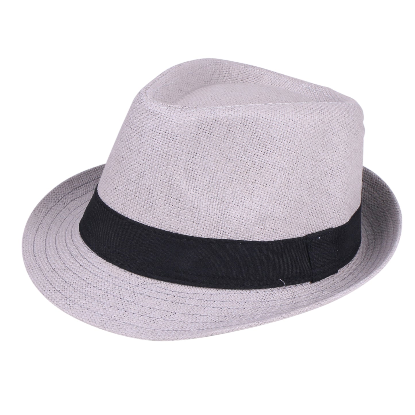 Men Women Fedora Straw Sun Hat – Roll-Up Short Brim Trilby Hat, UPF 50+ Beach Hat