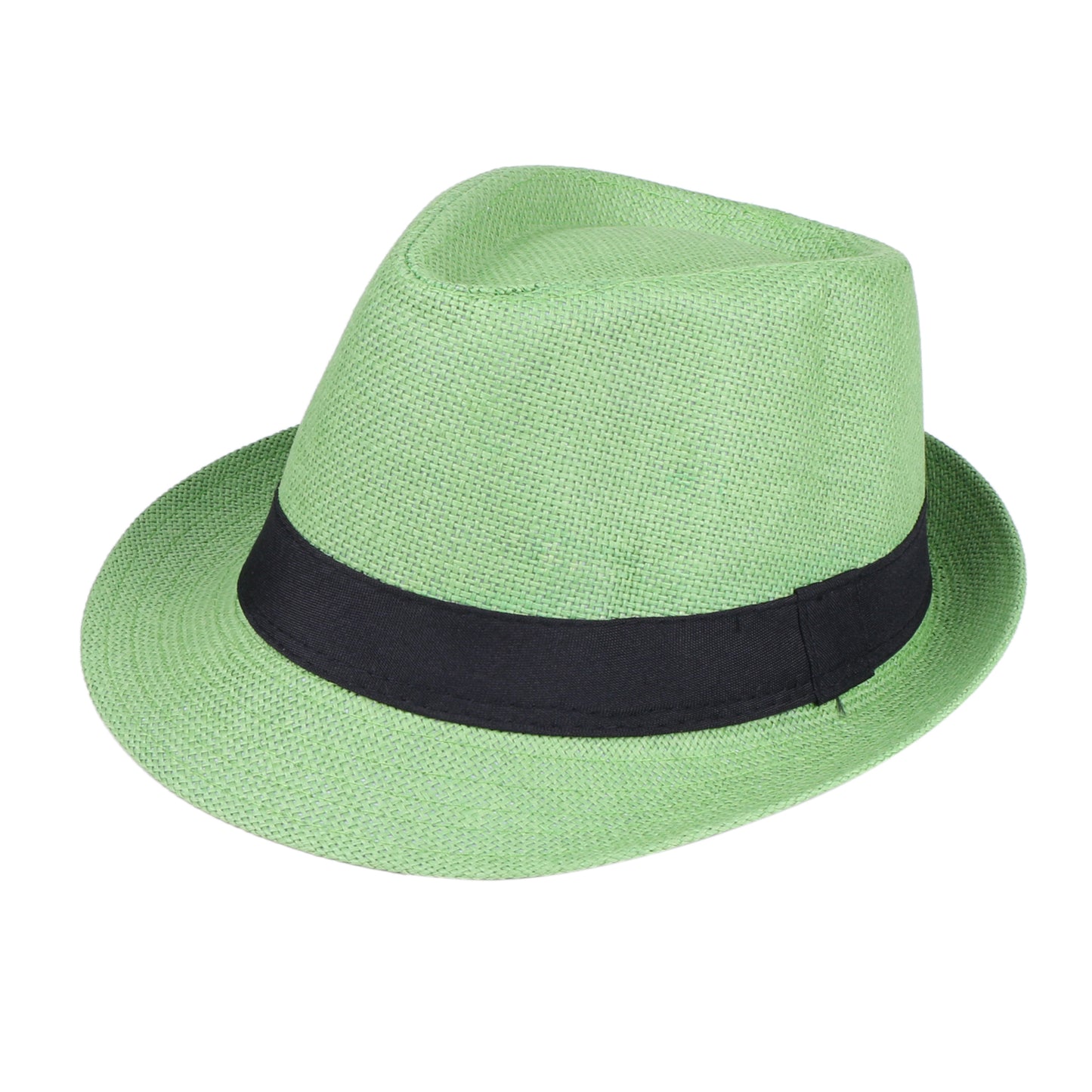 Men Women Fedora Straw Sun Hat – Roll-Up Short Brim Trilby Hat, UPF 50+ Beach Hat