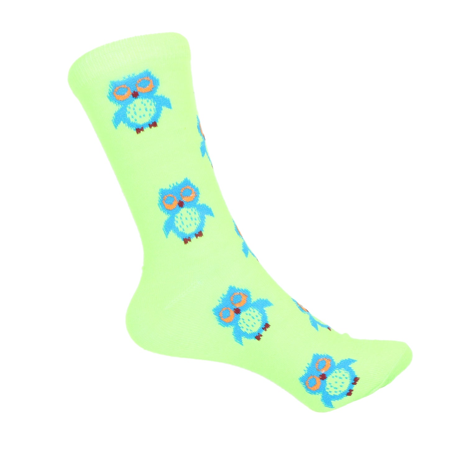 12 Pairs Women’s Lightweight Owl Patterned Cotton Crew Caual Cute Socks