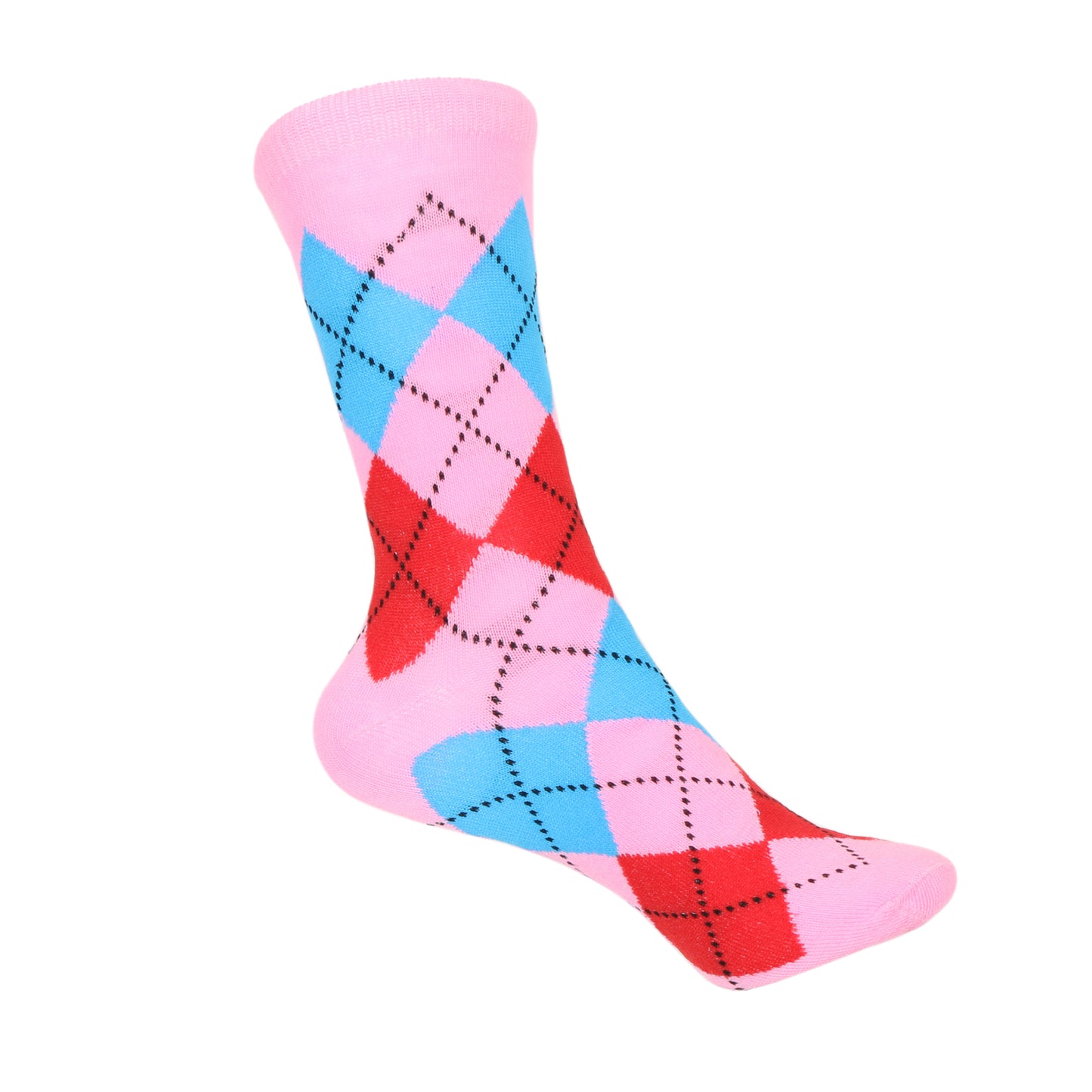 12 Pairs Women’s Lightweight Argyle Diamond Patterned Cotton Crew Caual Cute Socks