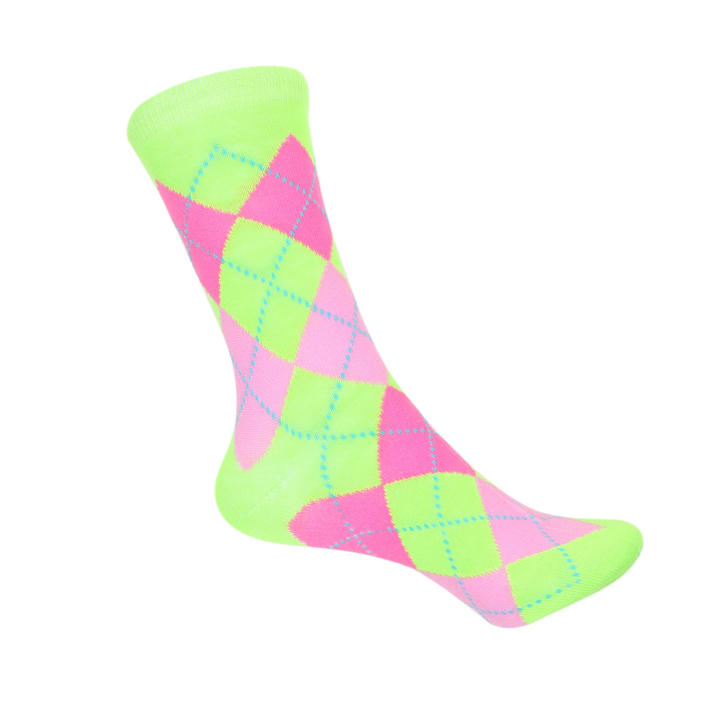 12 Pairs Women’s Lightweight Argyle Diamond Patterned Cotton Crew Caual Cute Socks