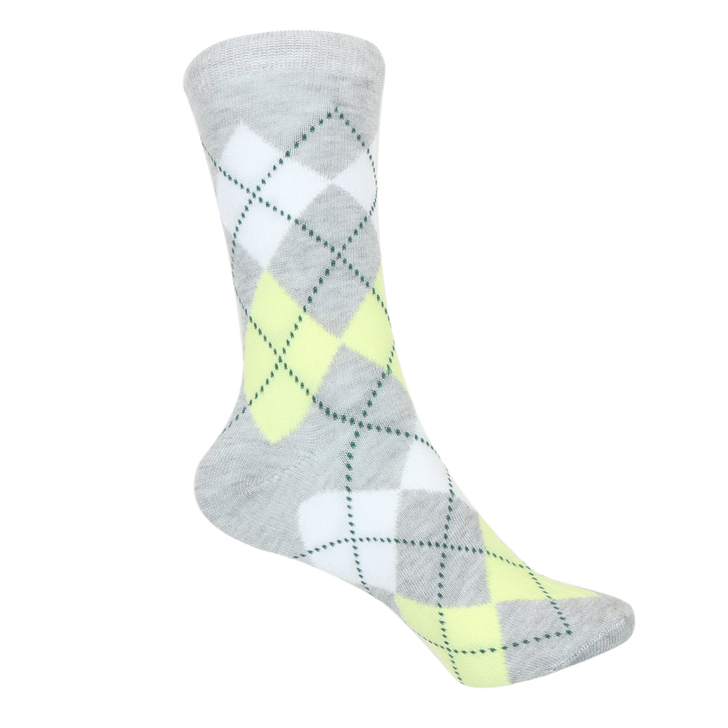 12 Pairs Women’s Lightweight Argyle Diamond Patterned Cotton Crew Caual Cute Socks