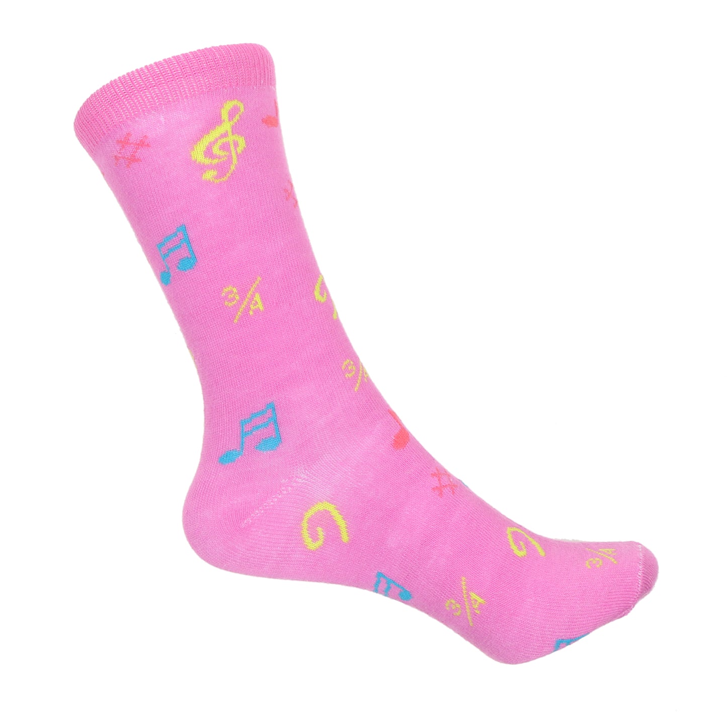 12 Pairs Women’s Lightweight Music Note Cotton Crew Caual Cute Socks