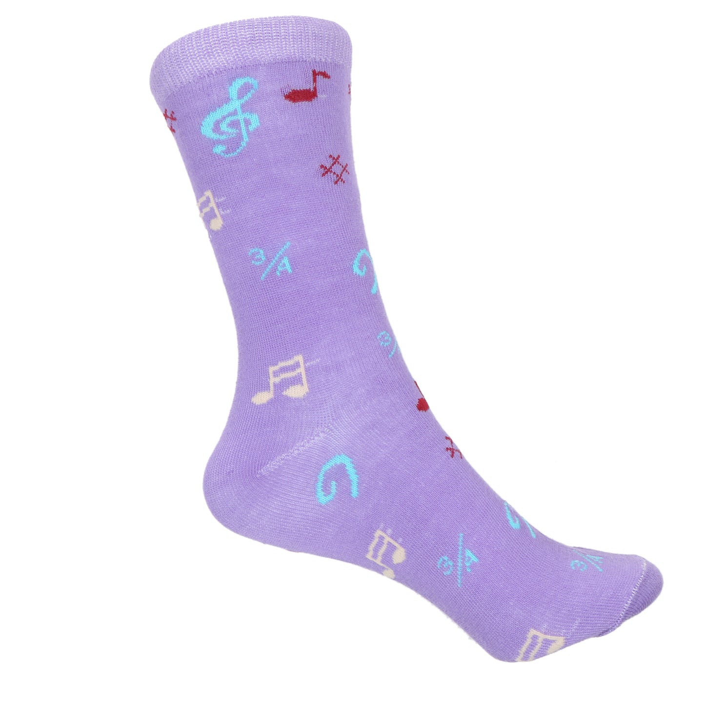 12 Pairs Women’s Lightweight Music Note Cotton Crew Caual Cute Socks