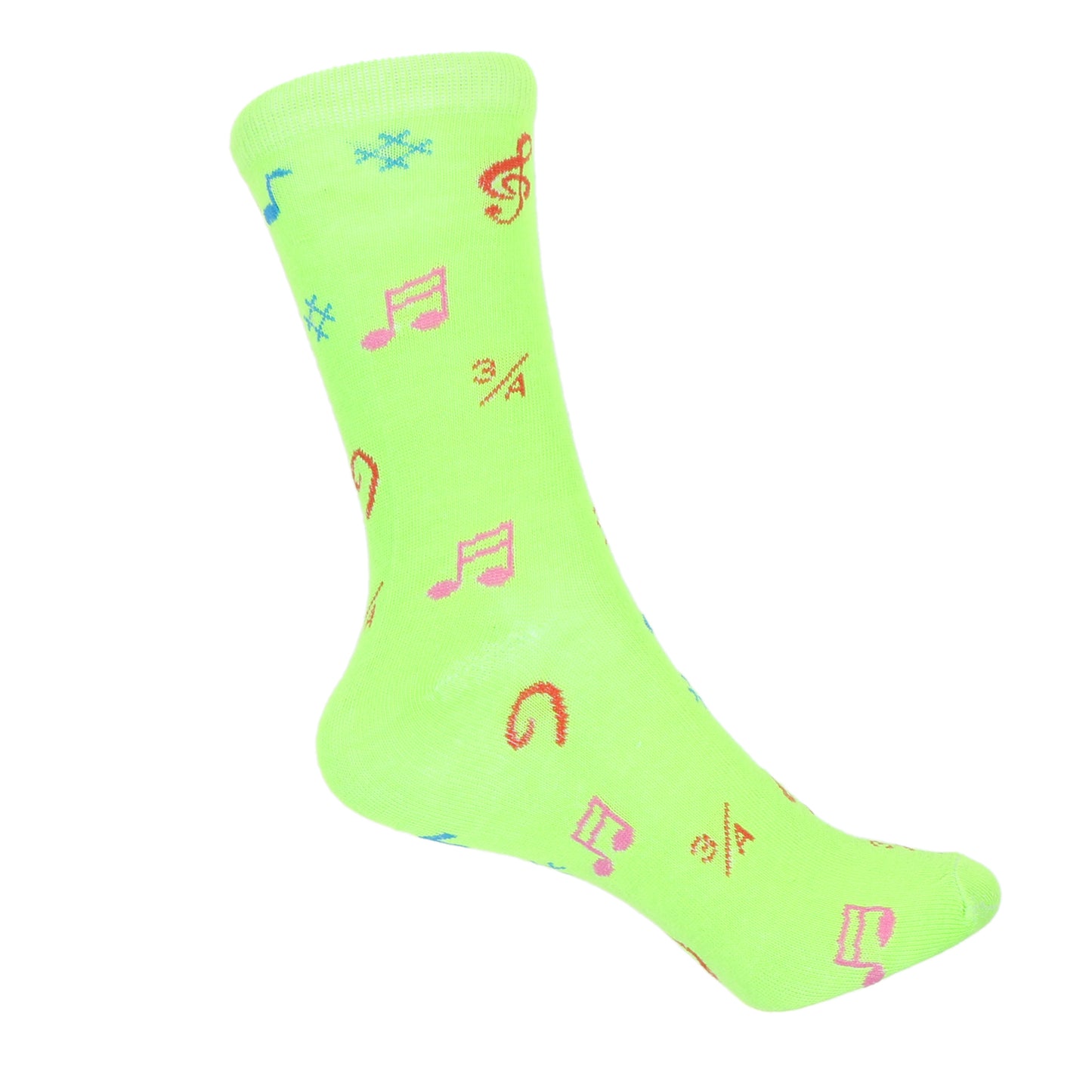 12 Pairs Women’s Lightweight Music Note Cotton Crew Caual Cute Socks