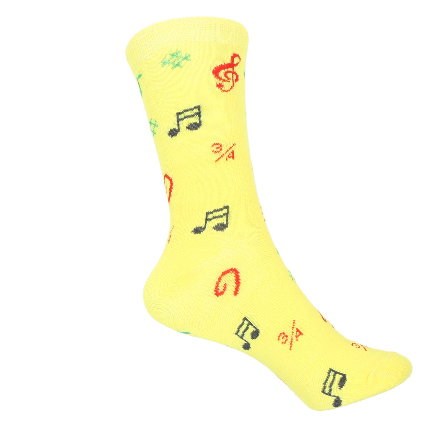 12 Pairs Women’s Lightweight Music Note Cotton Crew Caual Cute Socks