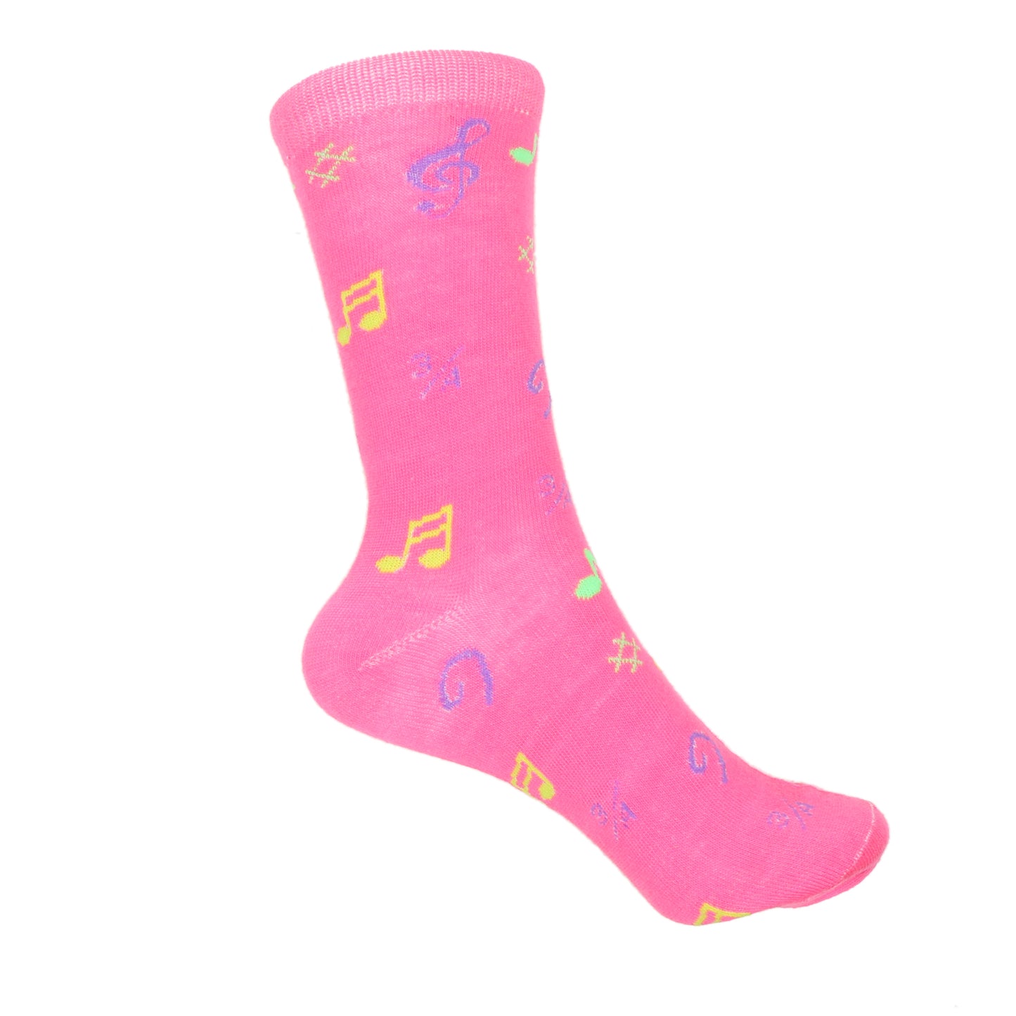 12 Pairs Women’s Lightweight Music Note Cotton Crew Caual Cute Socks