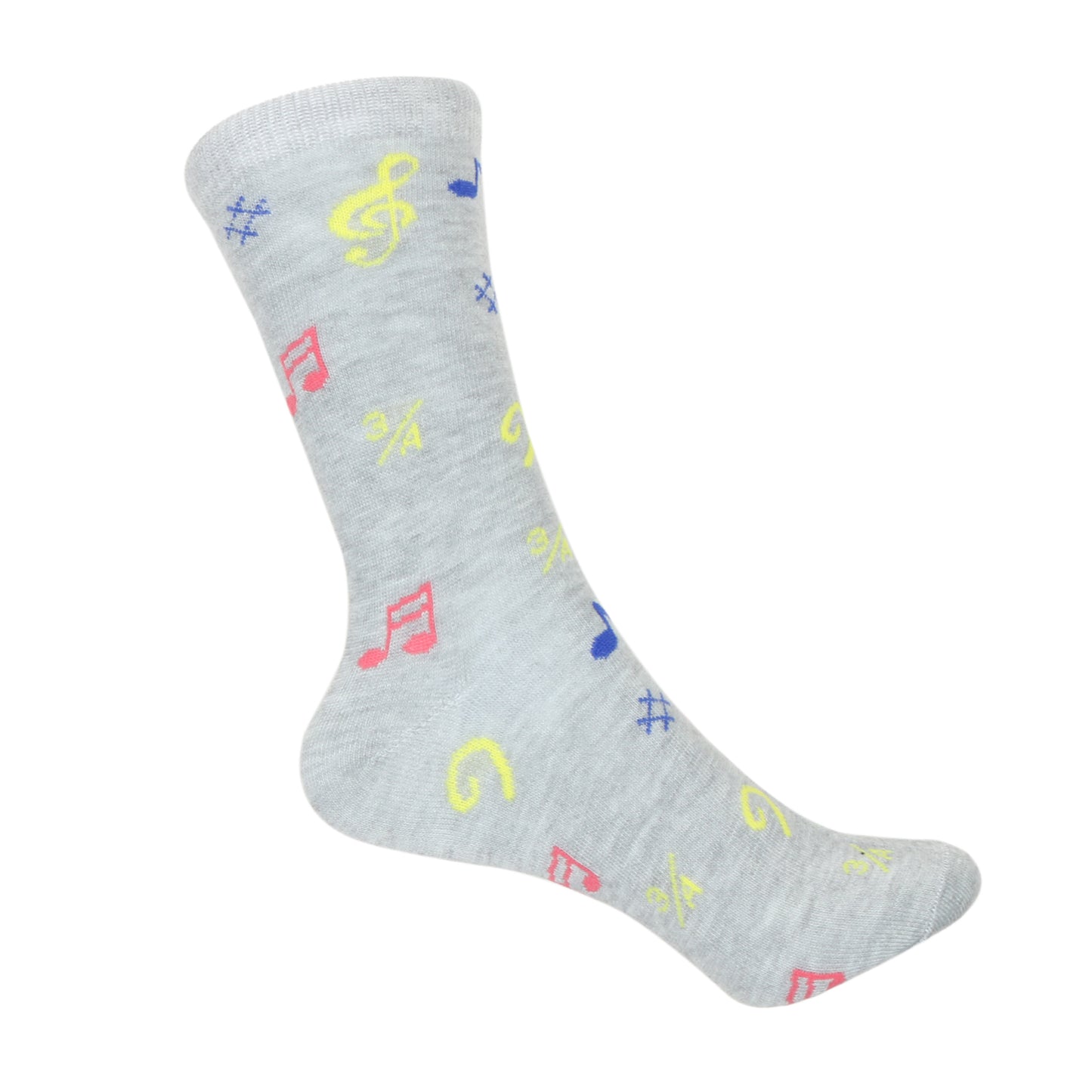 12 Pairs Women’s Lightweight Music Note Cotton Crew Caual Cute Socks