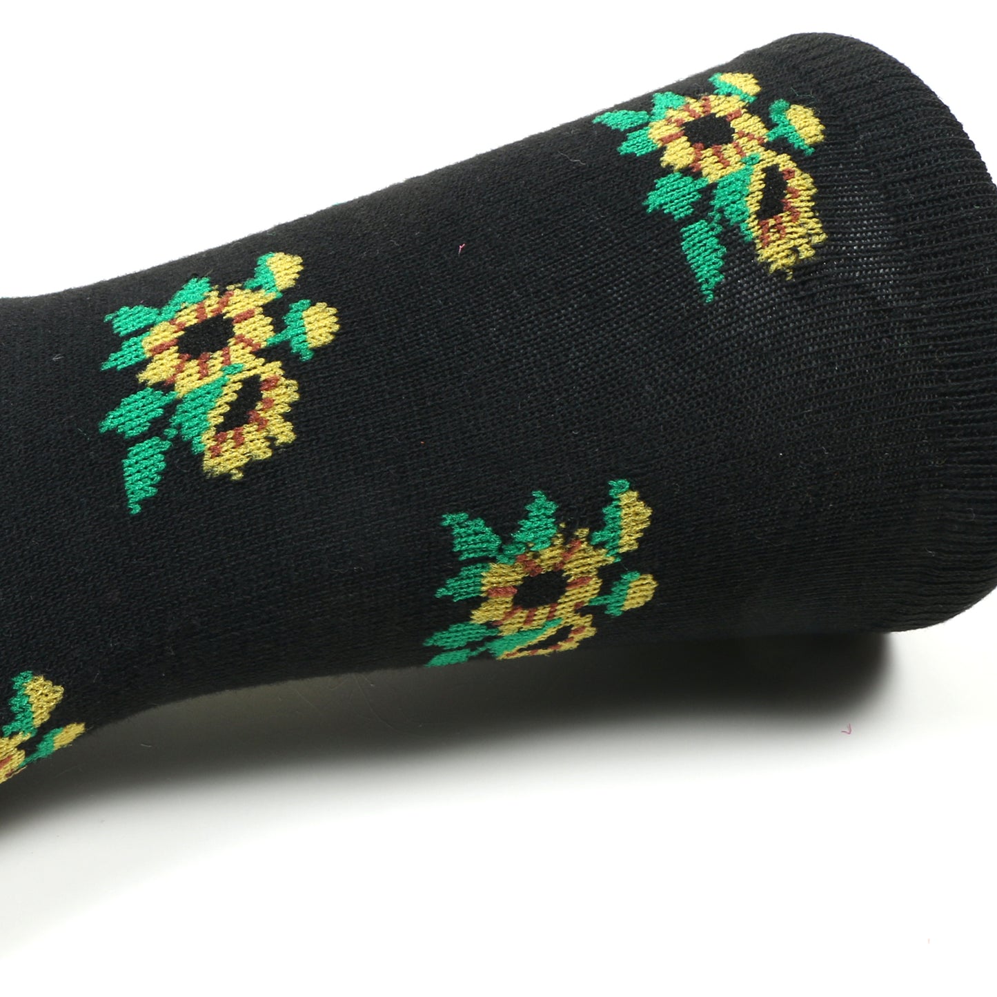 12 Pairs Women’s Lightweight Sunflower Patterned Cotton Crew Caual Cute Socks