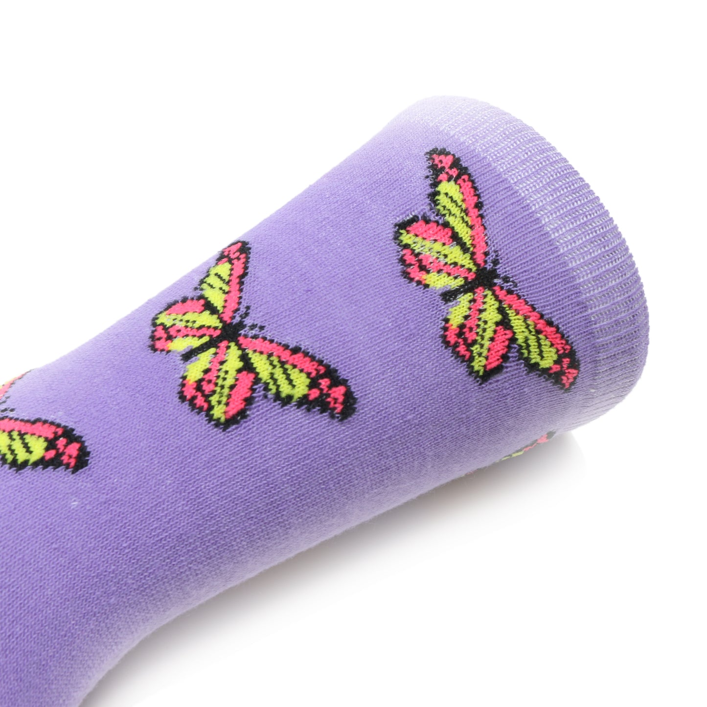 12 Pairs Women’s Lightweight Butterfly Patterned Cotton Crew Caual Cute Socks