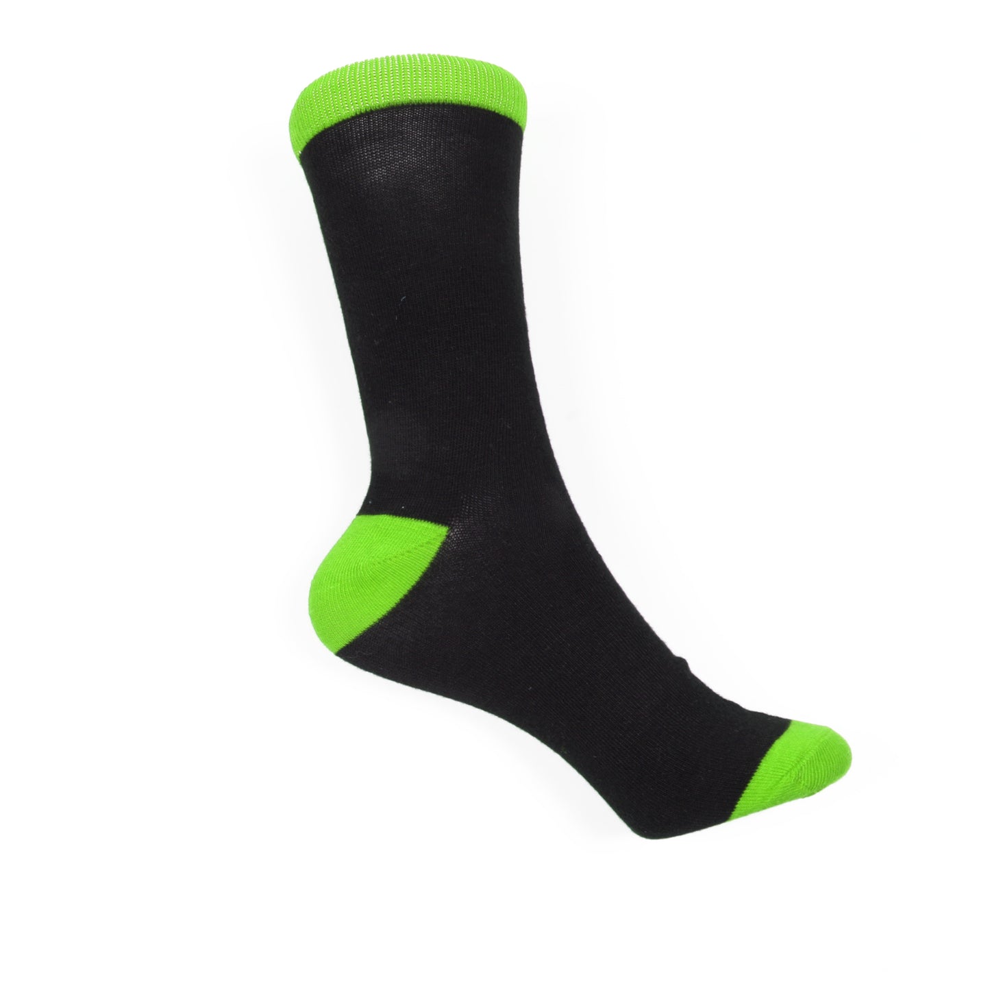 12 Pairs Women’s Lightweight Black Two Tone Solid Cotton Crew Caual Cute Socks