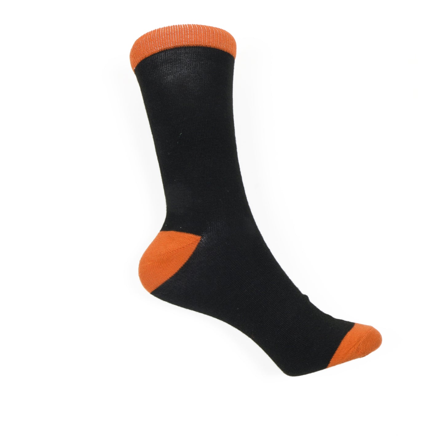 12 Pairs Women’s Lightweight Black Two Tone Solid Cotton Crew Caual Cute Socks