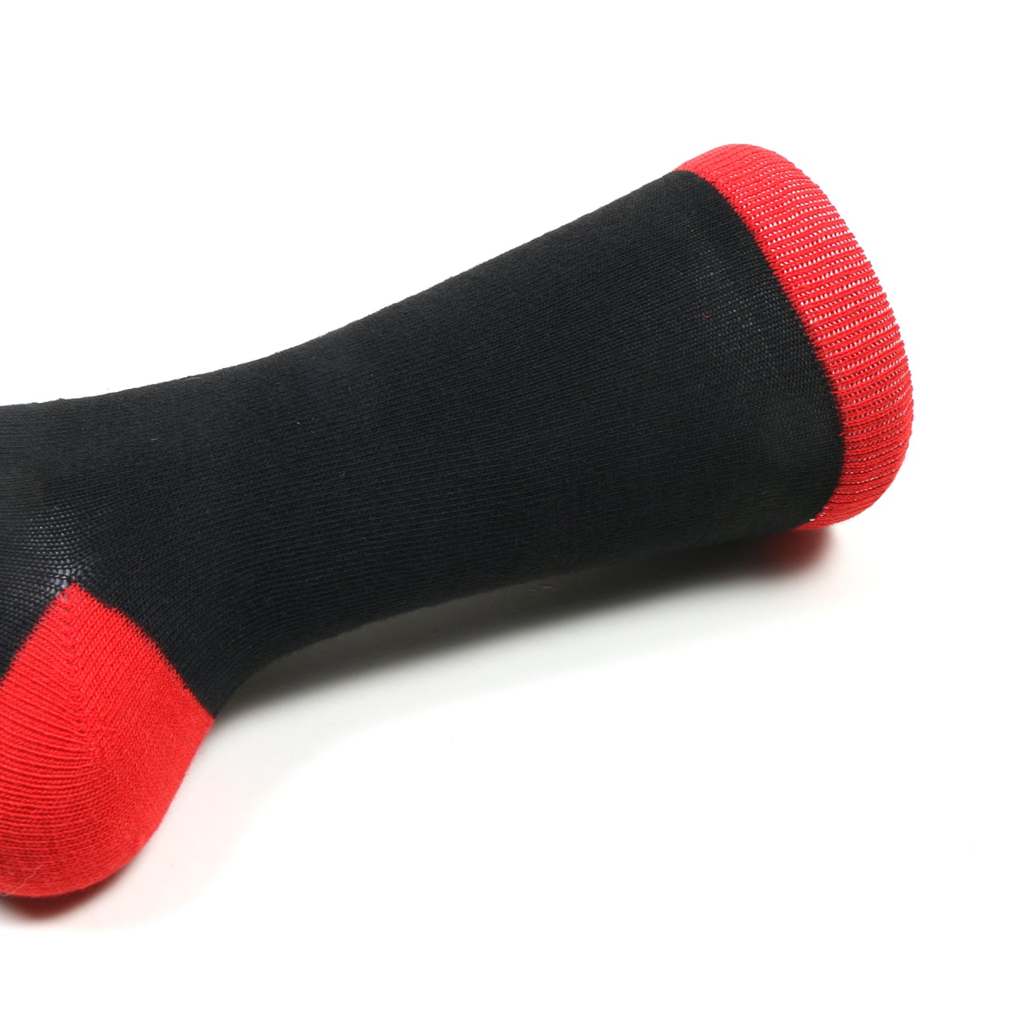 12 Pairs Women’s Lightweight Black Two Tone Solid Cotton Crew Caual Cute Socks