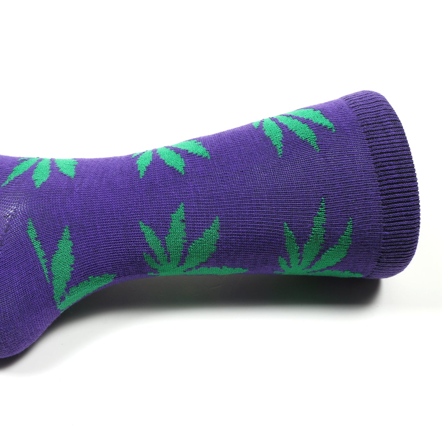 12 Pairs Women’s Lightweight Weeds Leaf Patterned Cotton Crew Caual Cute Socks