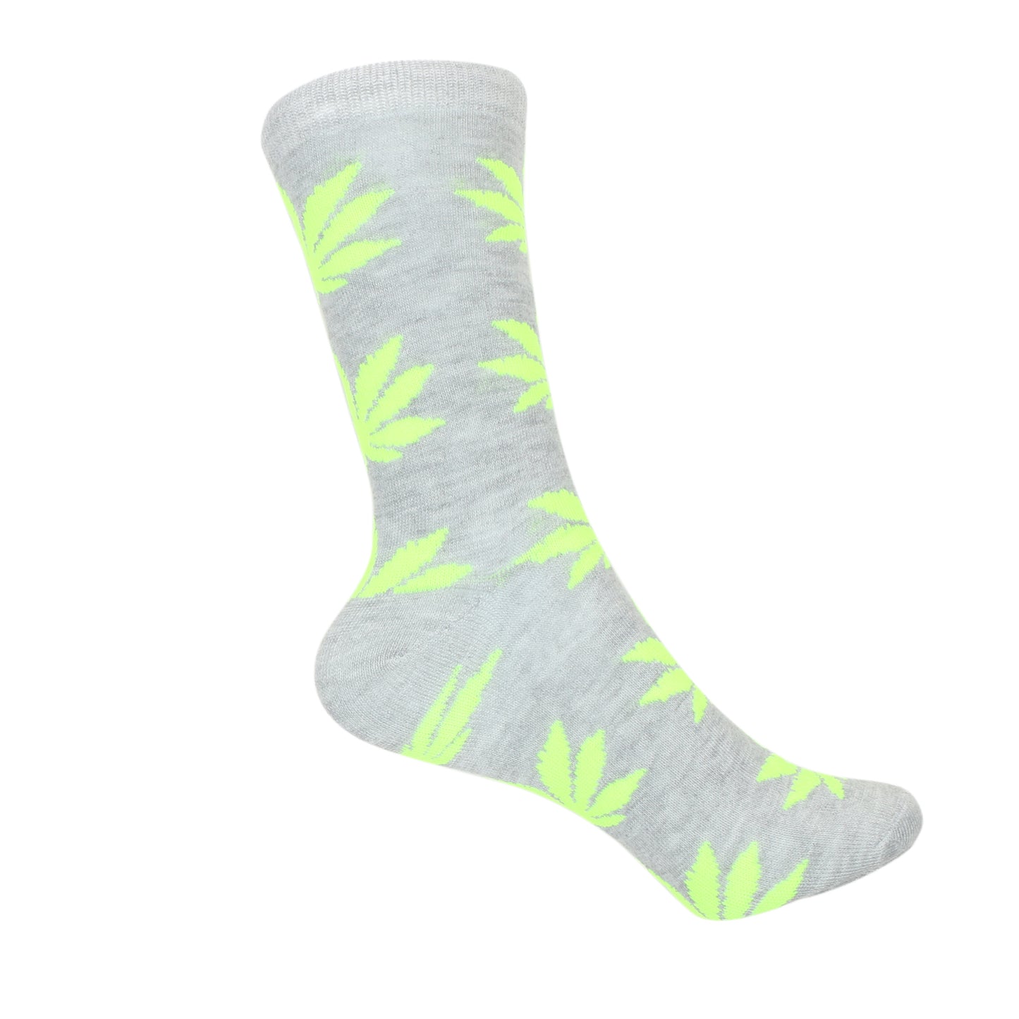 12 Pairs Women’s Lightweight Weeds Leaf Patterned Cotton Crew Caual Cute Socks