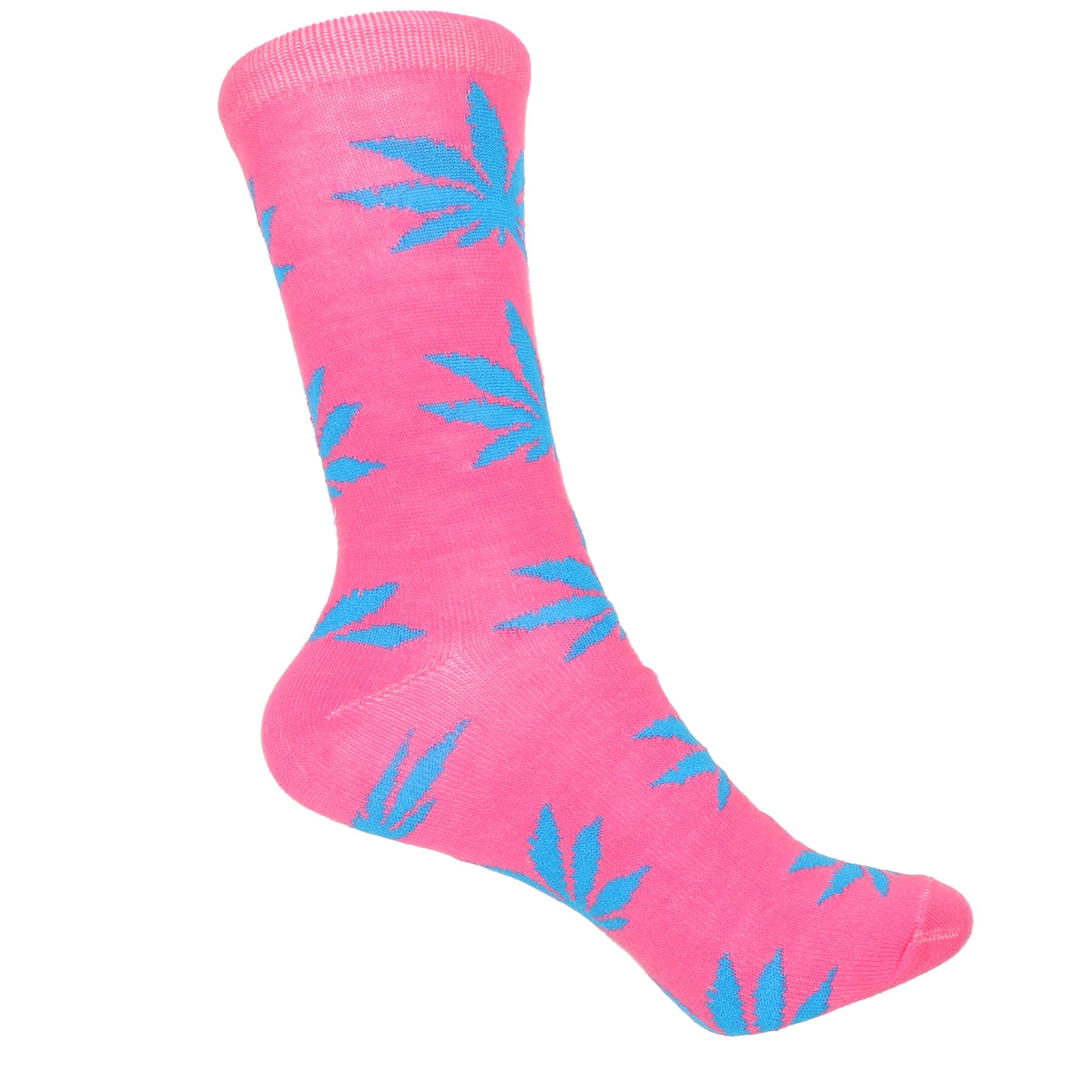 12 Pairs Women’s Lightweight Weeds Leaf Patterned Cotton Crew Caual Cute Socks