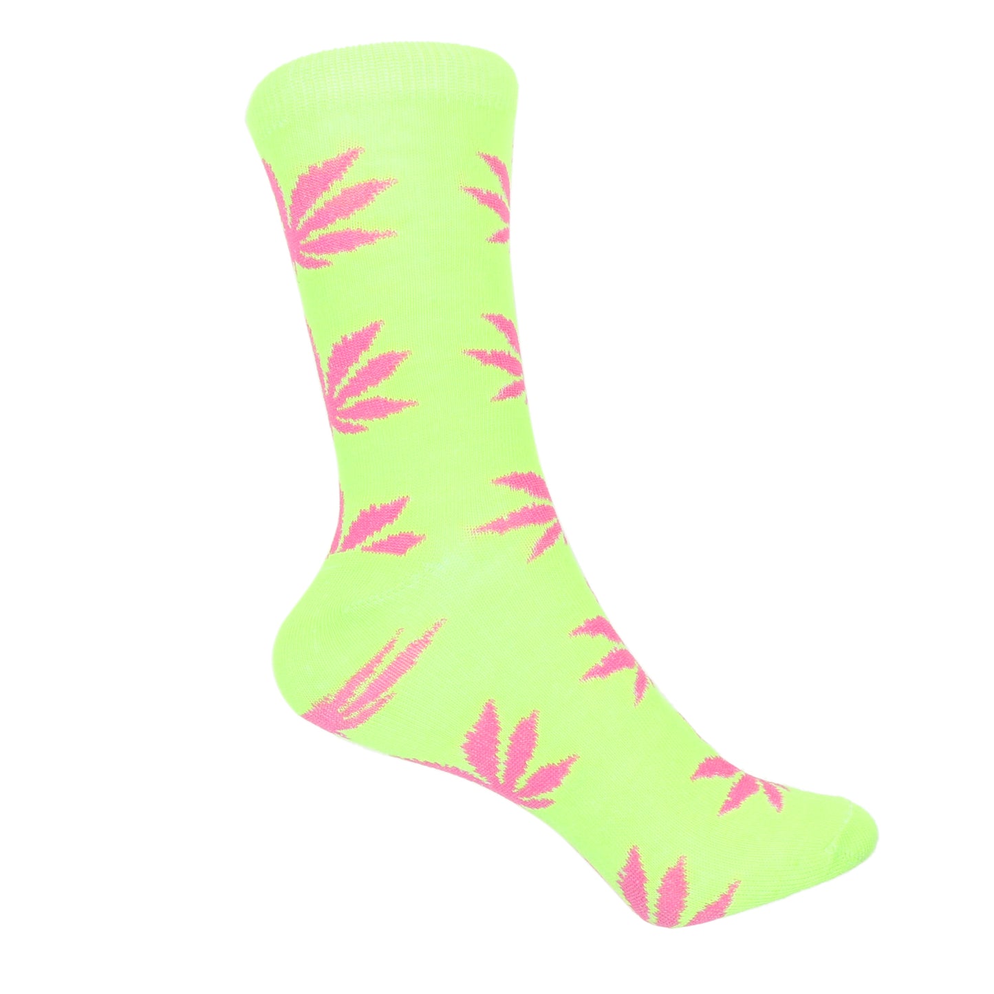 12 Pairs Women’s Lightweight Weeds Leaf Patterned Cotton Crew Caual Cute Socks