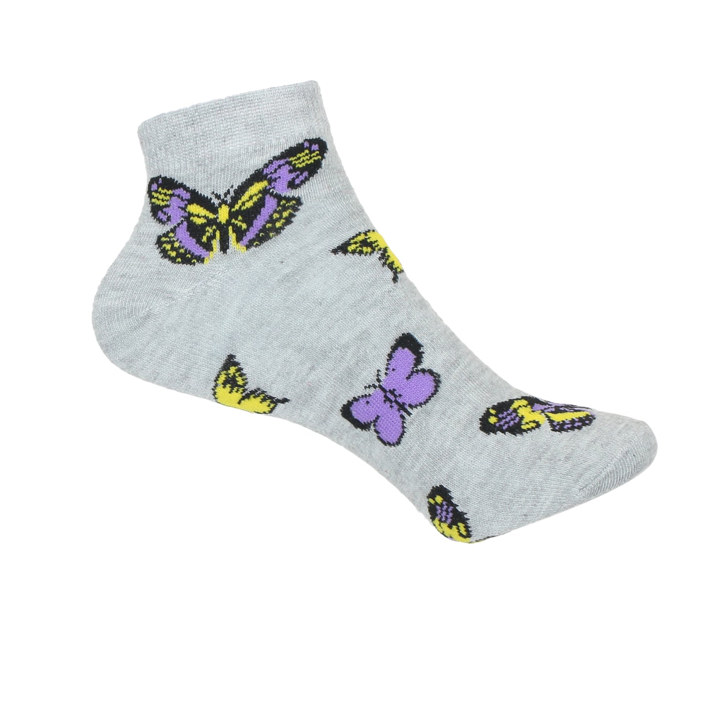 12 Pairs Women’s Lightweight Butterfly Cotton Ankle Mid Quarter Mini Crew Caual Socks
