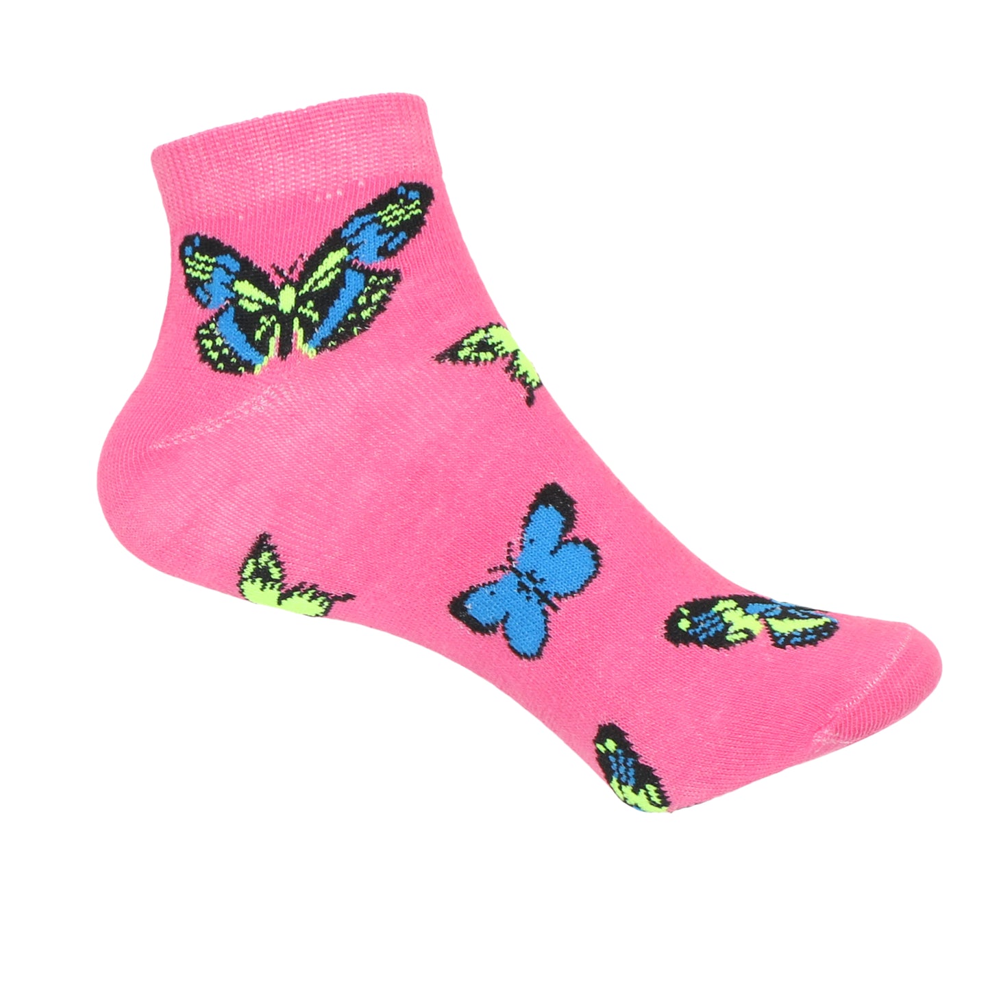 12 Pairs Women’s Lightweight Butterfly Cotton Ankle Mid Quarter Mini Crew Caual Socks