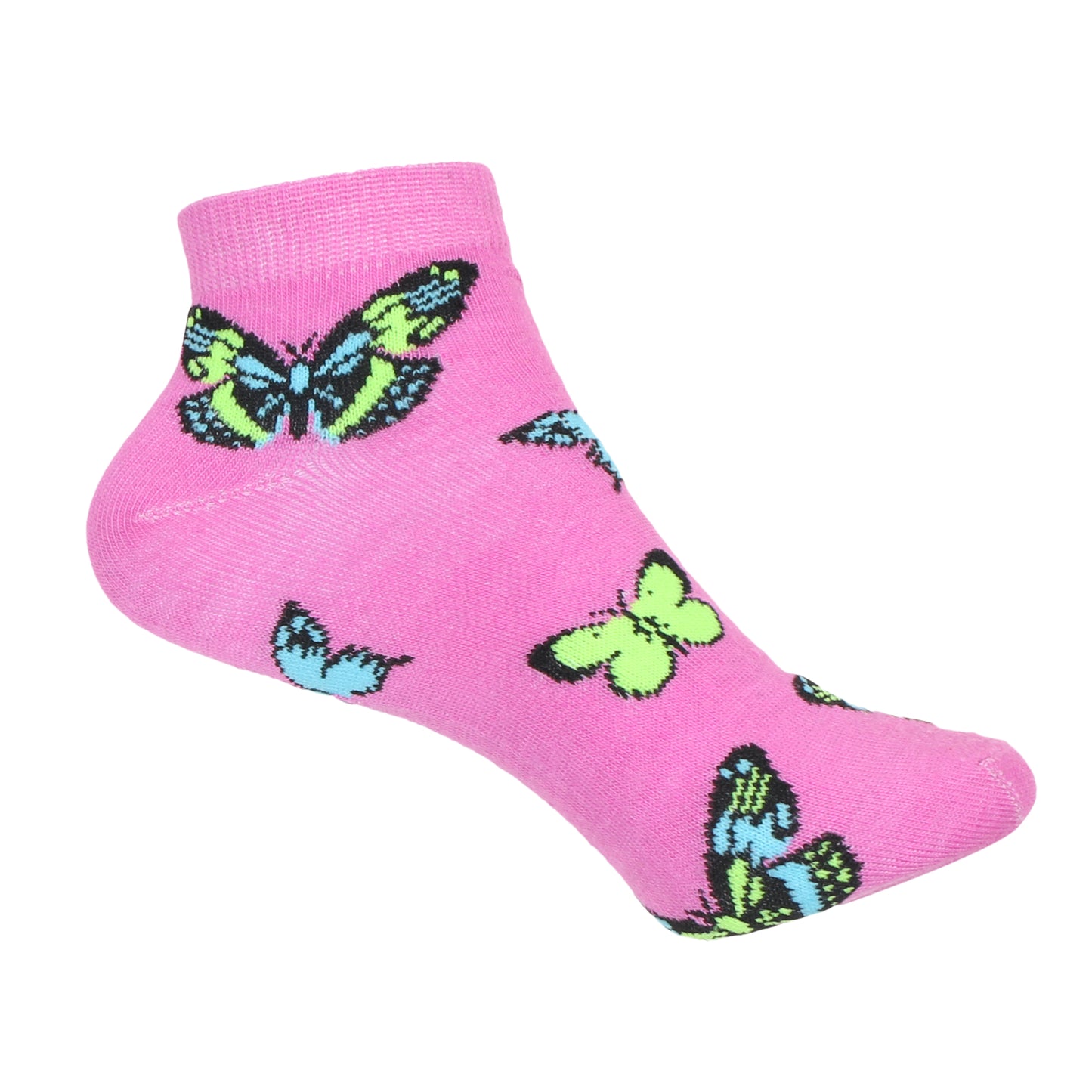 12 Pairs Women’s Lightweight Butterfly Cotton Ankle Mid Quarter Mini Crew Caual Socks