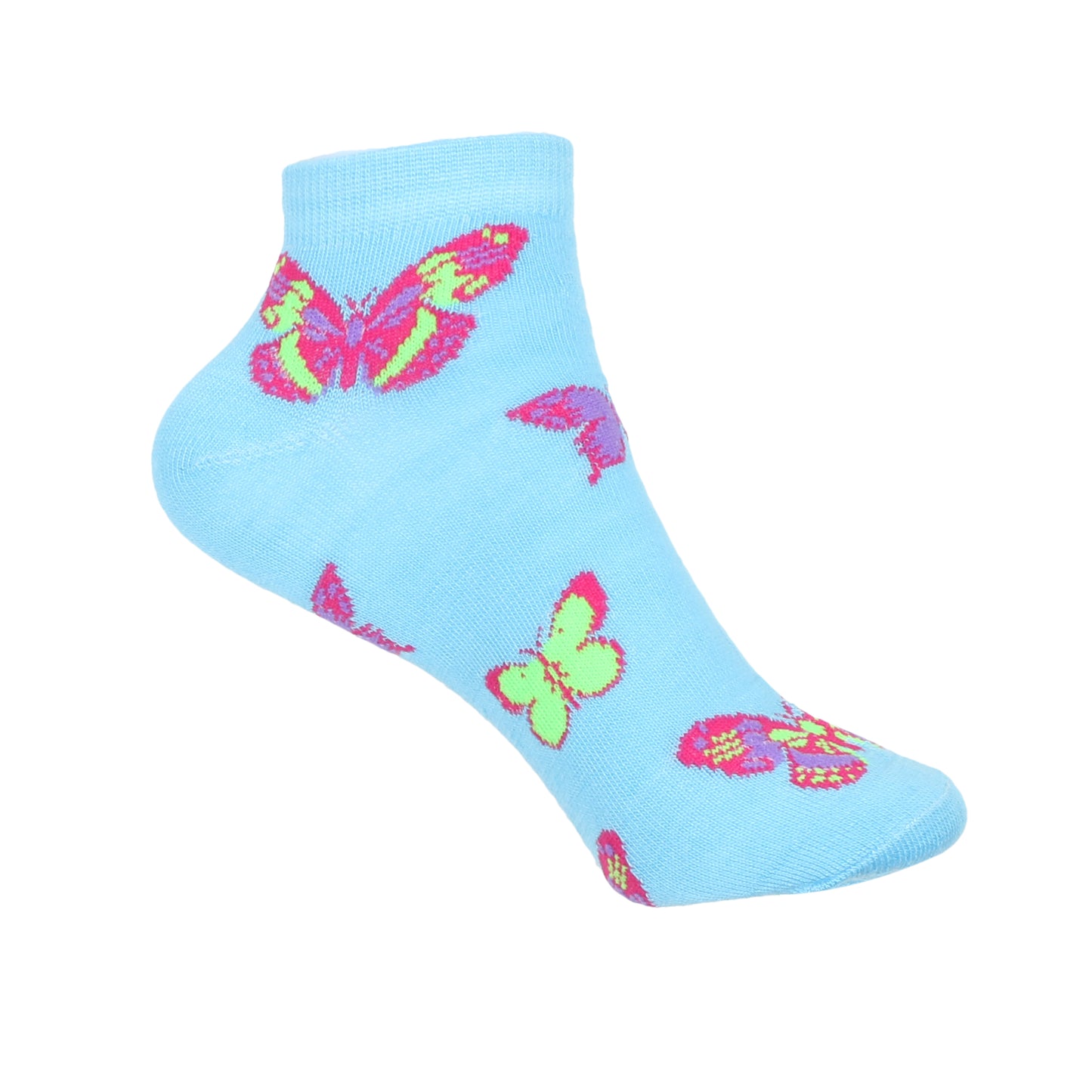 12 Pairs Women’s Lightweight Butterfly Cotton Ankle Mid Quarter Mini Crew Caual Socks