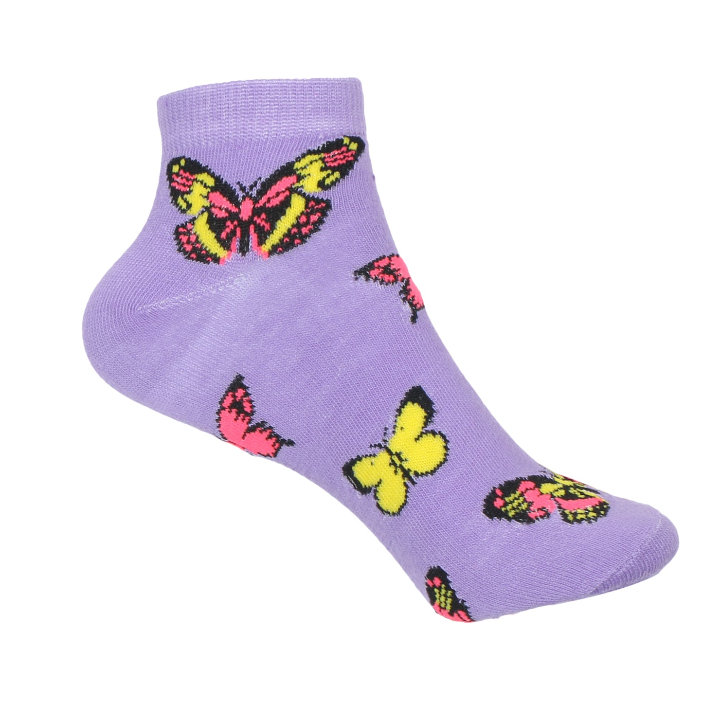 12 Pairs Women’s Lightweight Butterfly Cotton Ankle Mid Quarter Mini Crew Caual Socks
