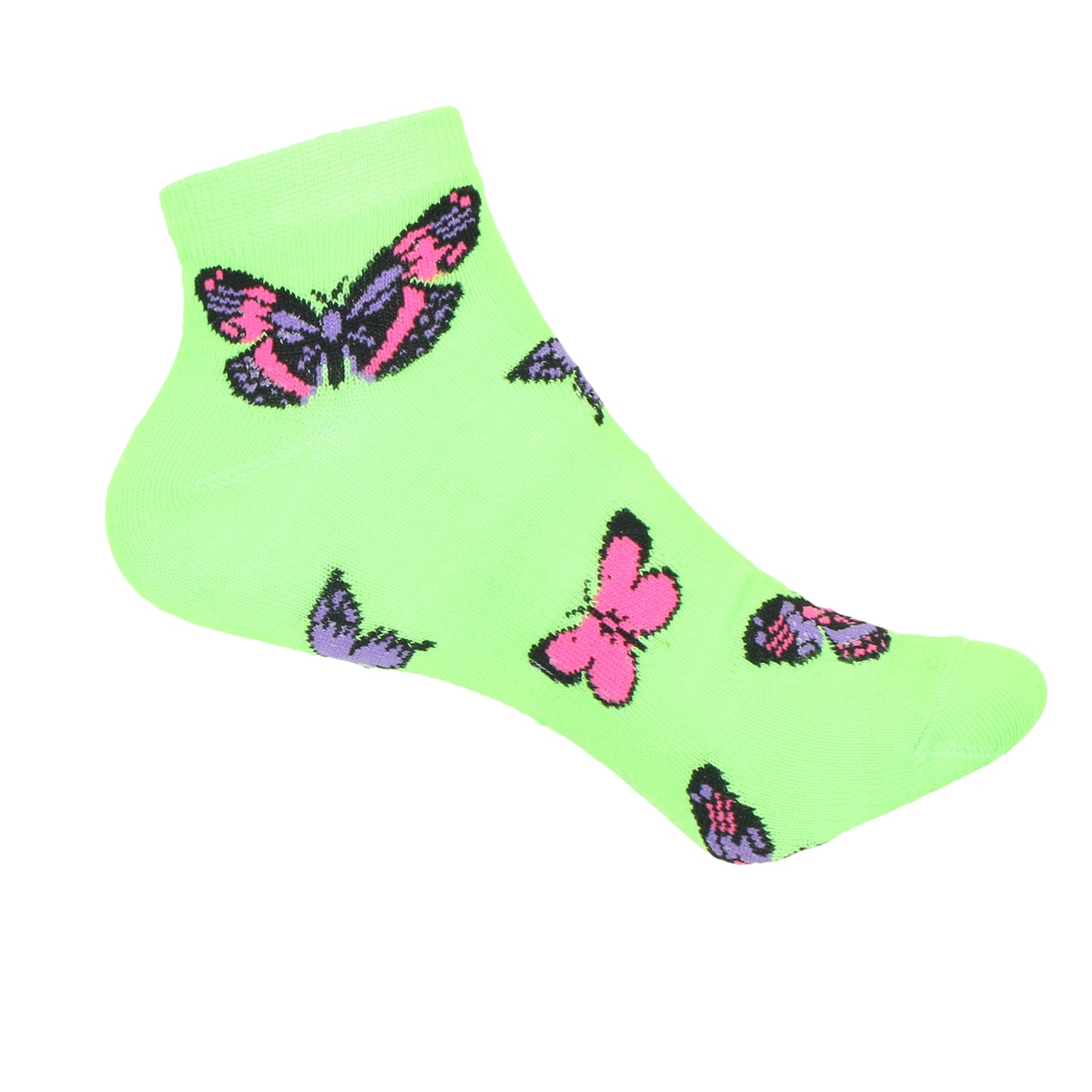 12 Pairs Women’s Lightweight Butterfly Cotton Ankle Mid Quarter Mini Crew Caual Socks