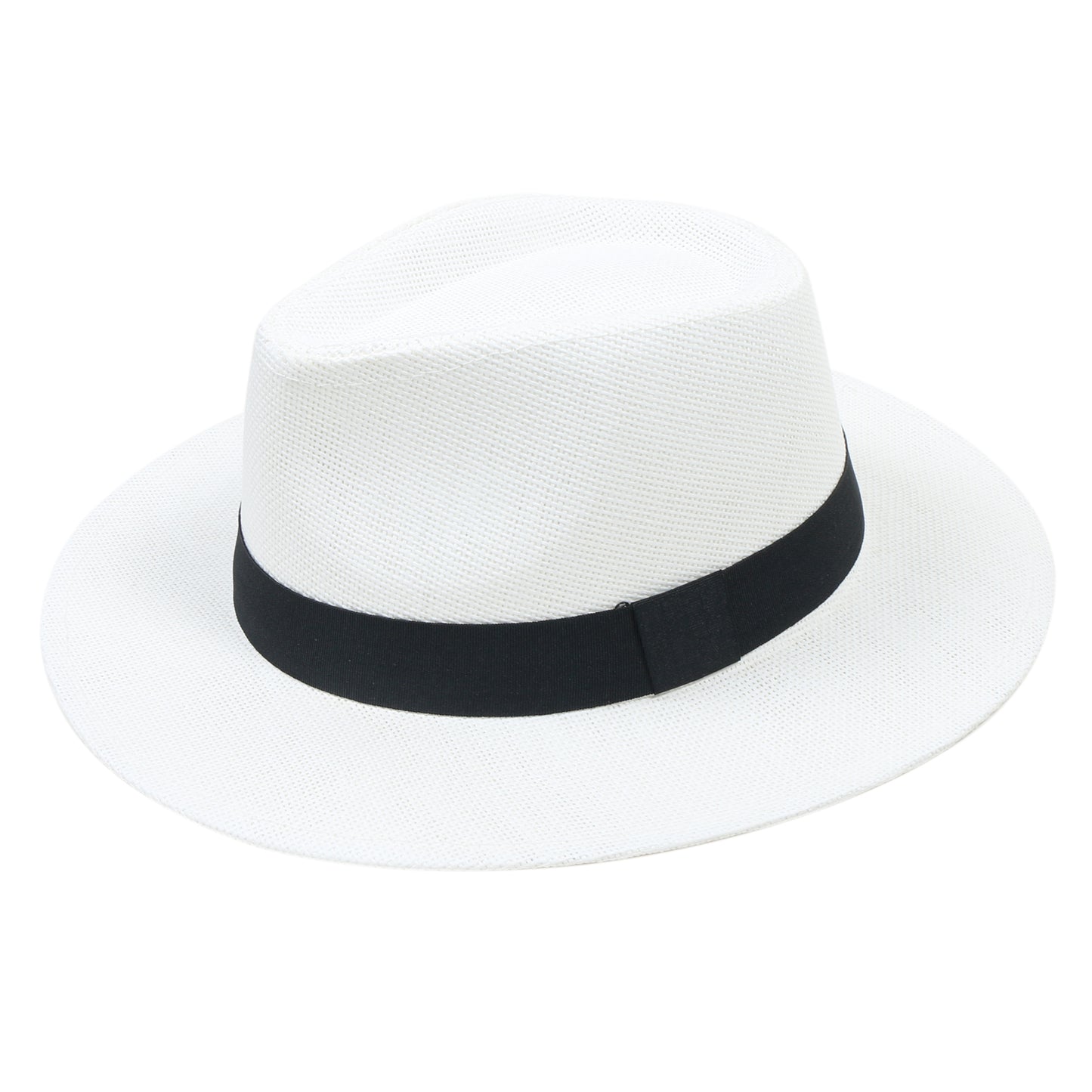 Women Men Panama Sun Hats Wide Brim Fedora Straw Beach Hat UV UPF Protection