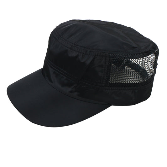 Men Ultra-Lightweight Breathable Mesh Military Cadet Cap – Cooling Flat Top Army Hat