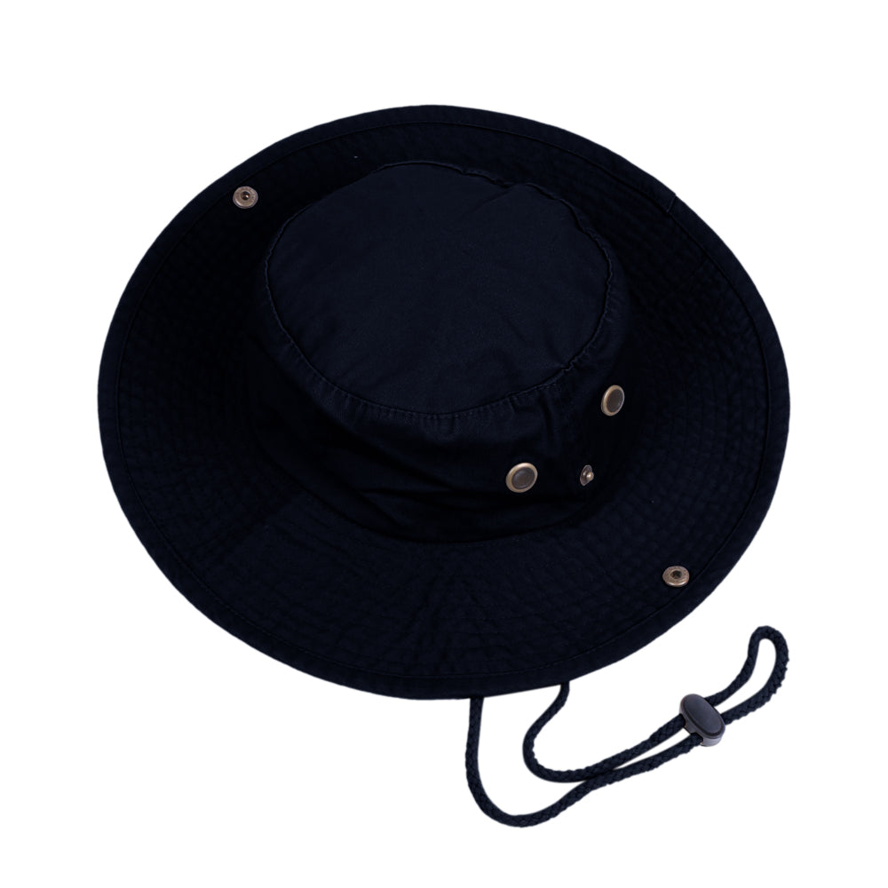 Men Women Packable Wide Brim Bucket Hat with String Sun Protection