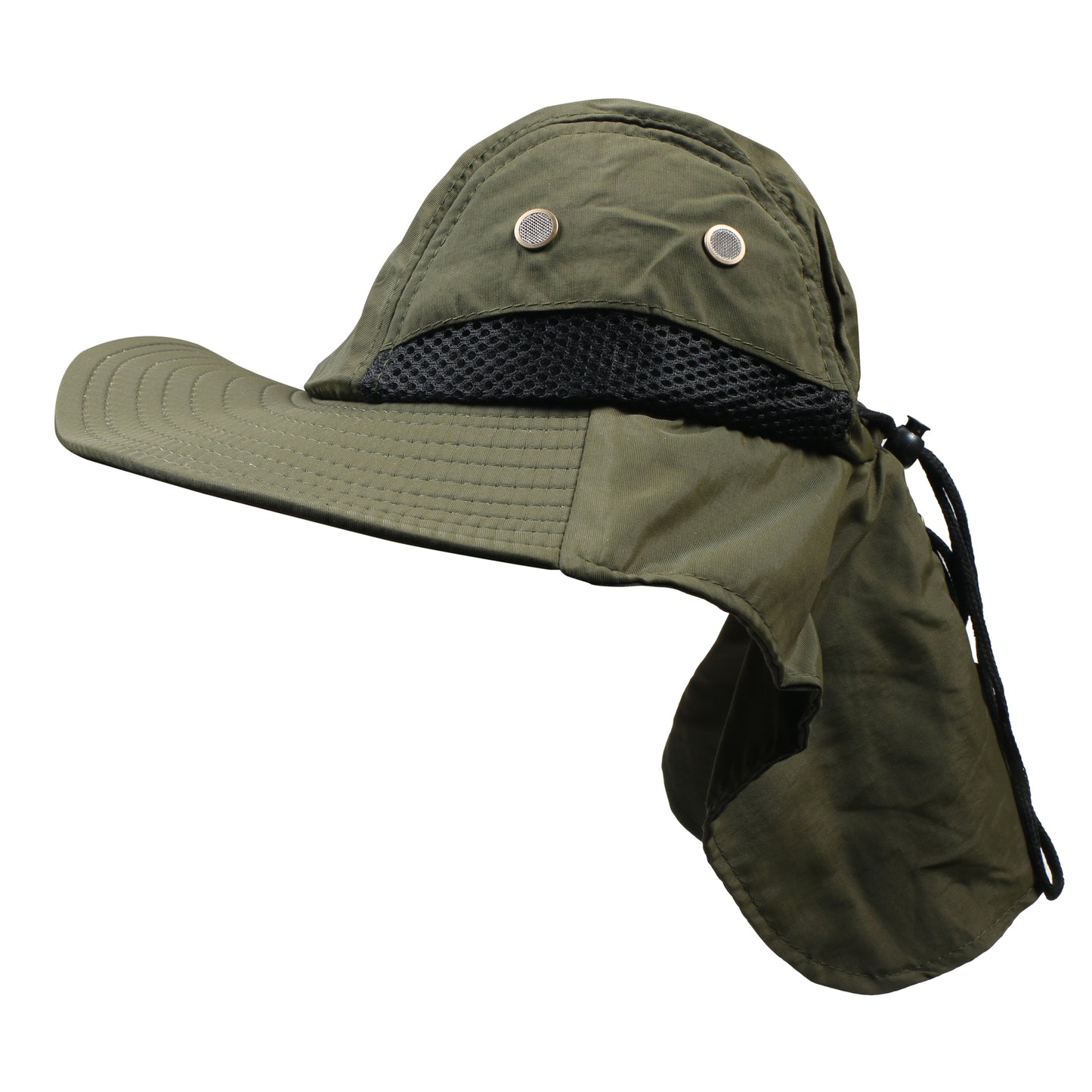 Men Women UPF 50+ Sun Hat with Neck Flap – Wide Brim UV Protection Hat for Hiking, Fishing