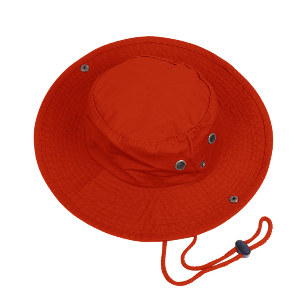 Men Women Packable Wide Brim Bucket Hat with String Sun Protection