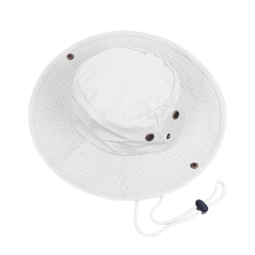 Men Women Packable Wide Brim Bucket Hat with String Sun Protection