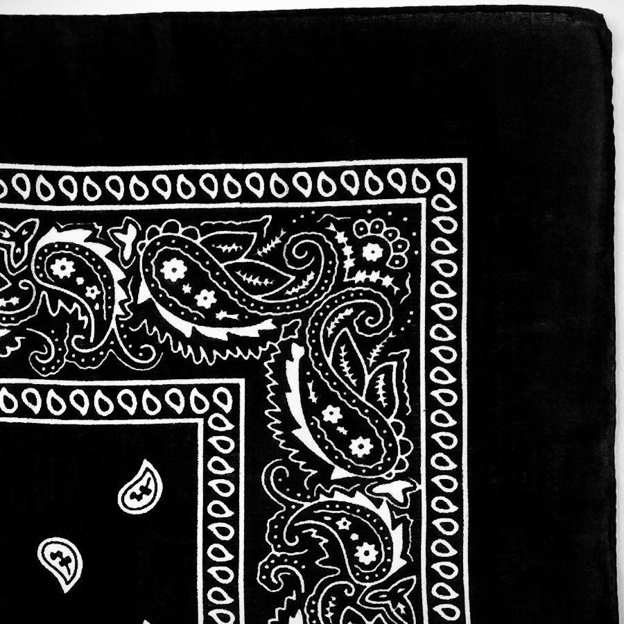 Men Women 3-Pack 100% Cotton Paisley Pattern Bandanas – Face Mask, Square Scarf & Headwear Set