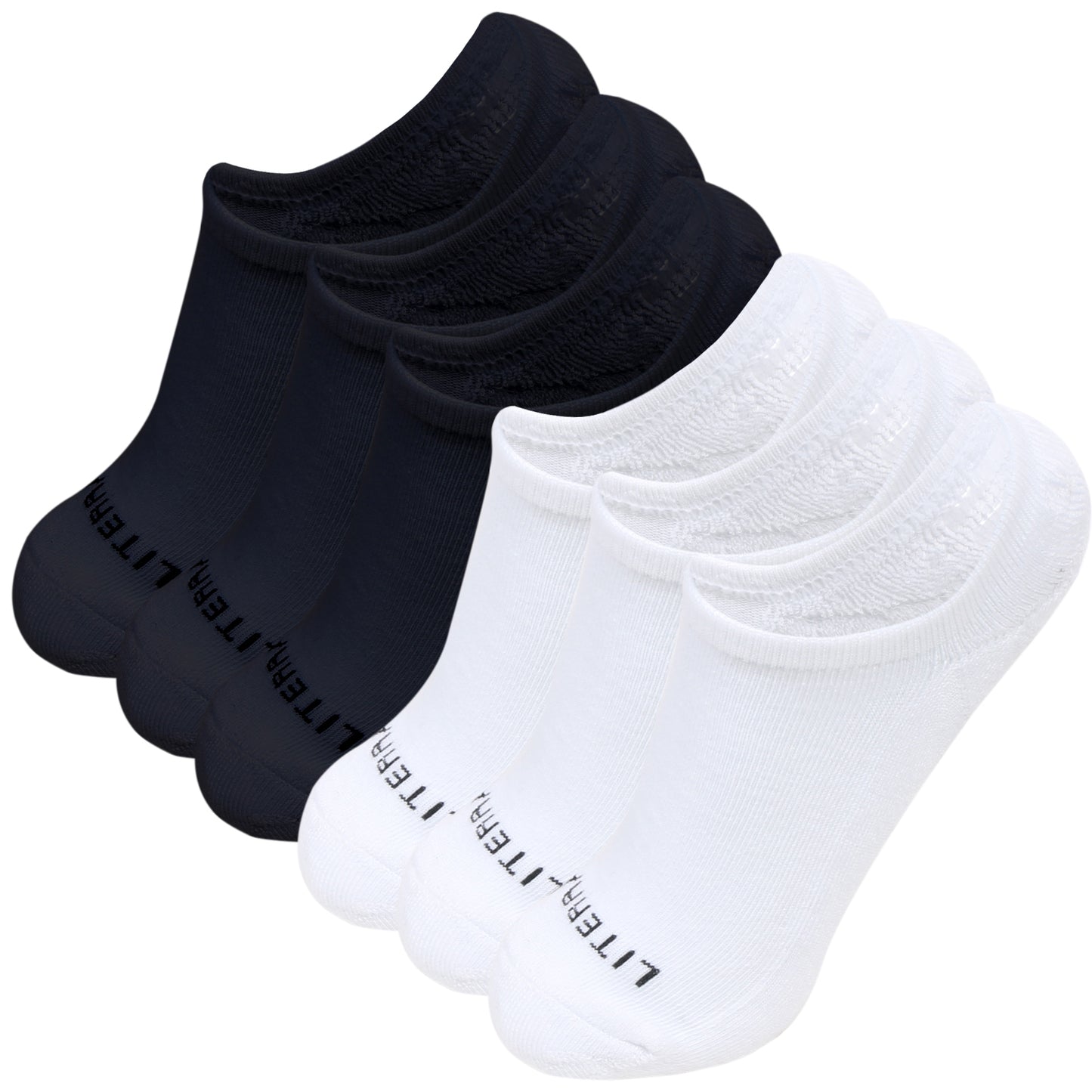 Men Women 6 Pairs Anti-slid No Show Socks Short Low Cut Ankle Athletic Cotton Invisible Liner Socks
