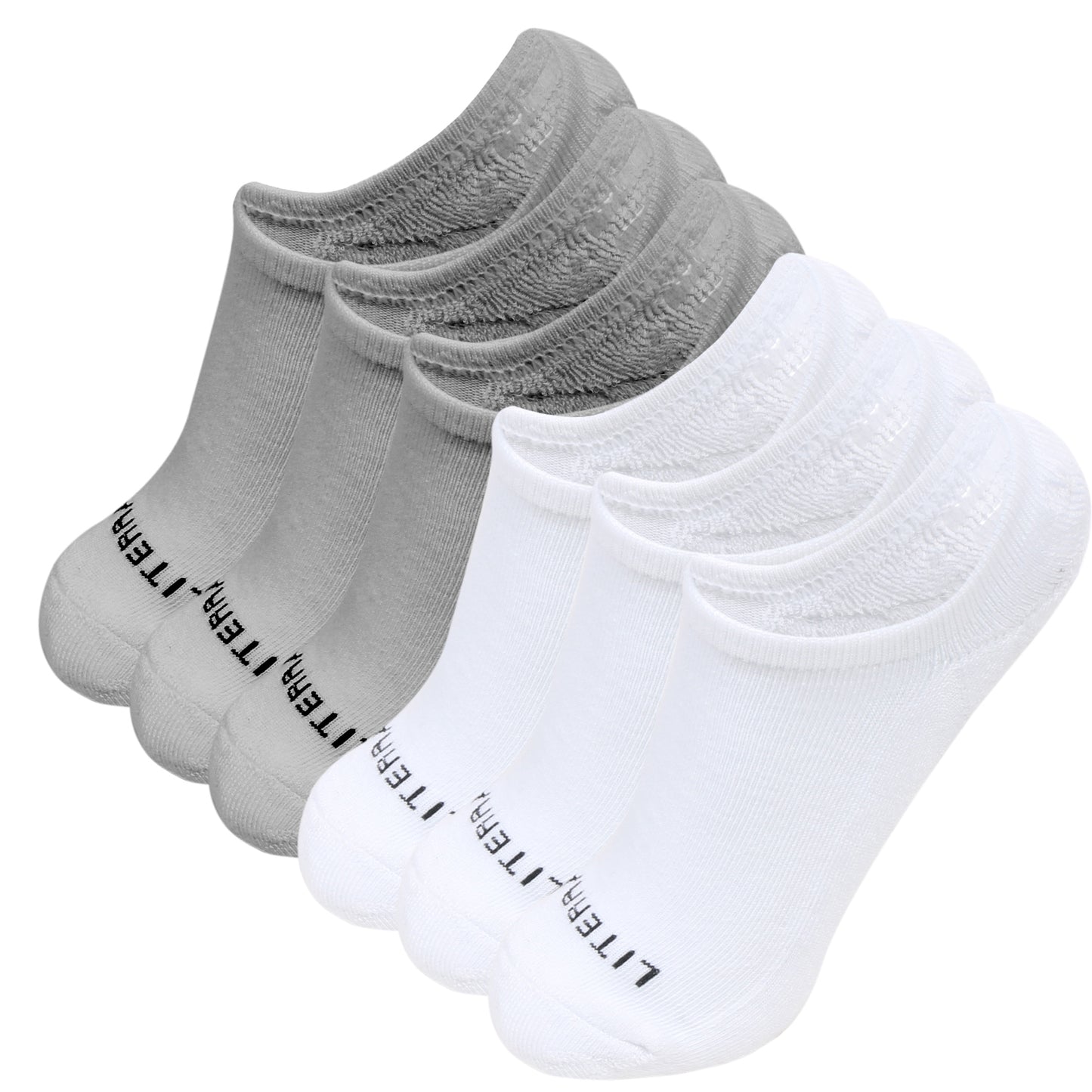 Men Women 6 Pairs Anti-slid No Show Socks Short Low Cut Ankle Athletic Cotton Invisible Liner Socks