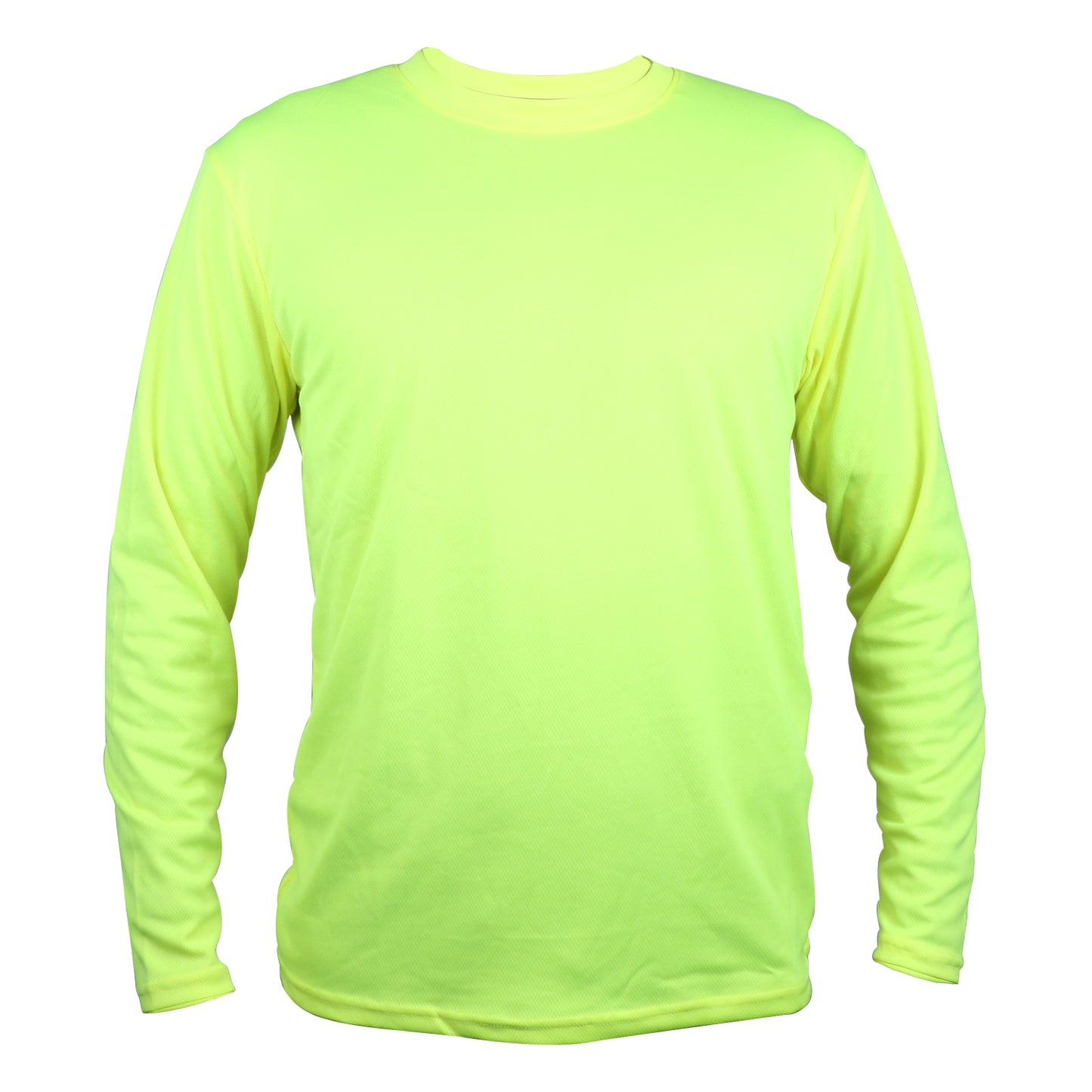 Men’s Hi-Vis Long Sleeve Shirt - Summer Sun Protection for Construction Safety